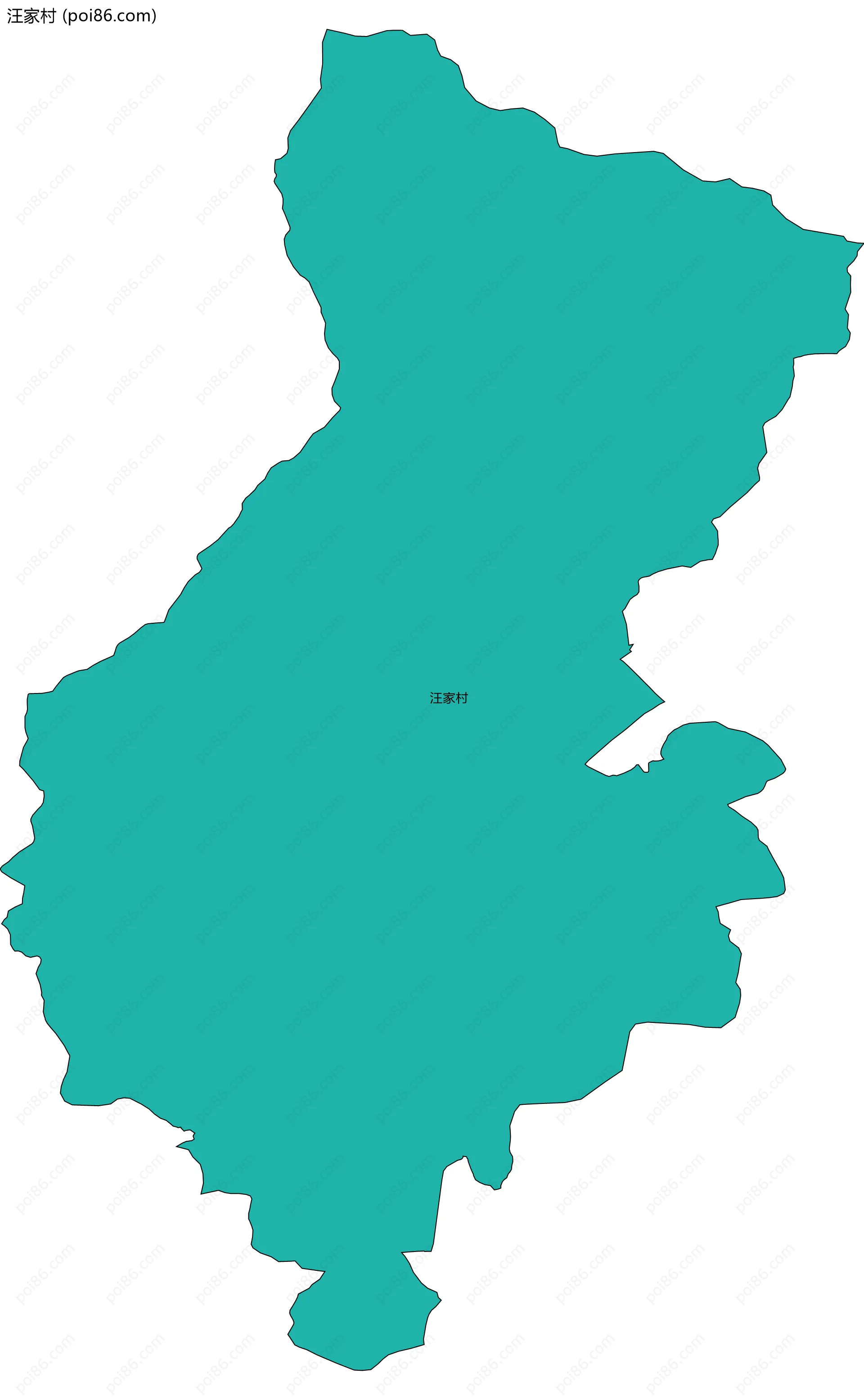 汪家村边界地图