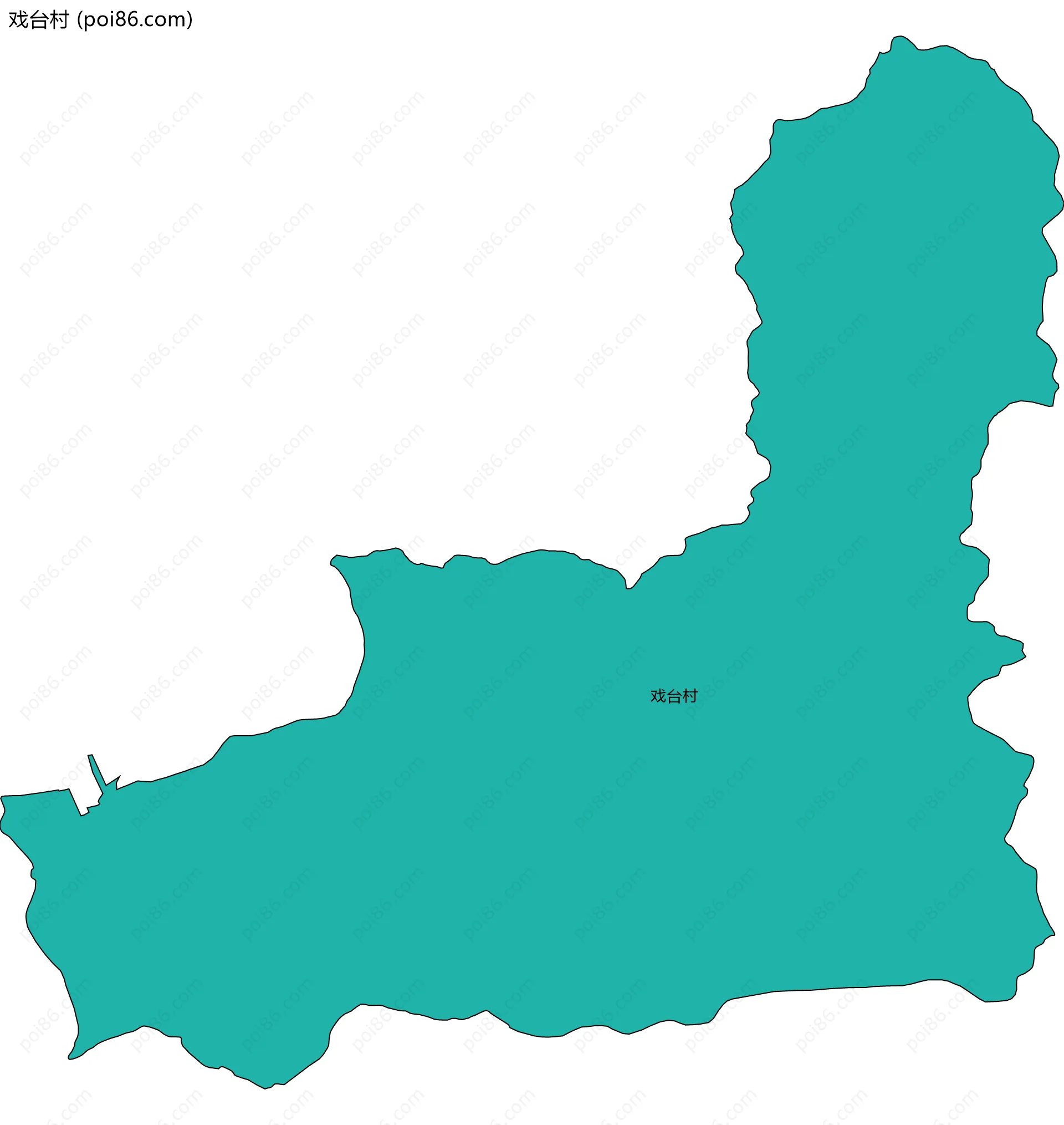 戏台村边界地图