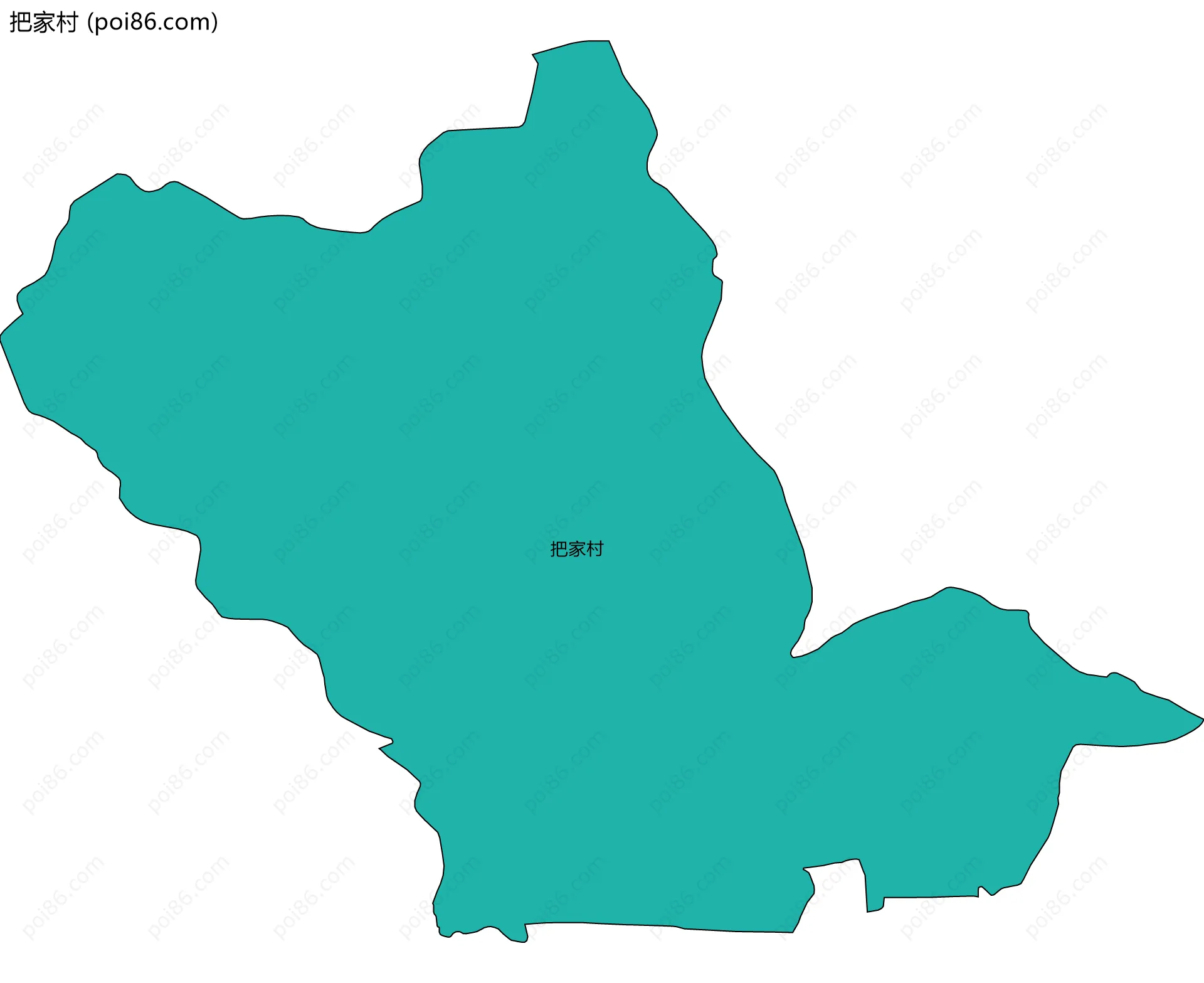把家村边界地图