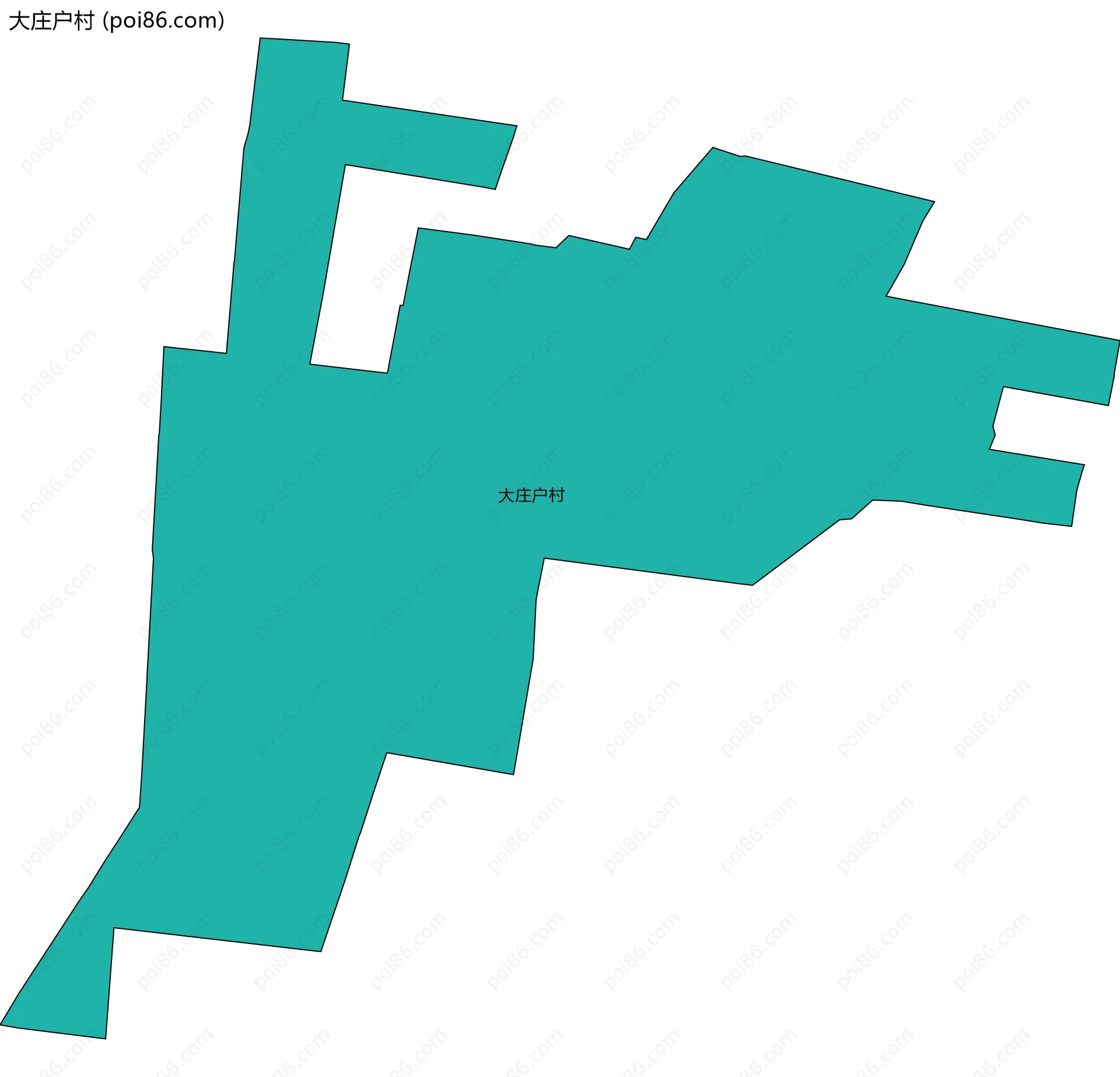 大庄户村边界地图