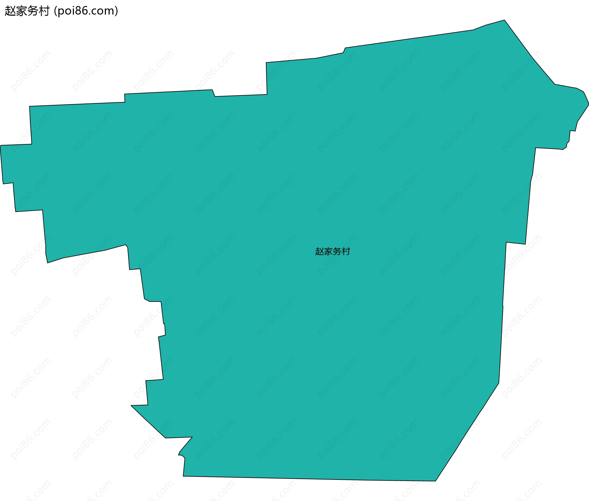 赵家务村边界地图