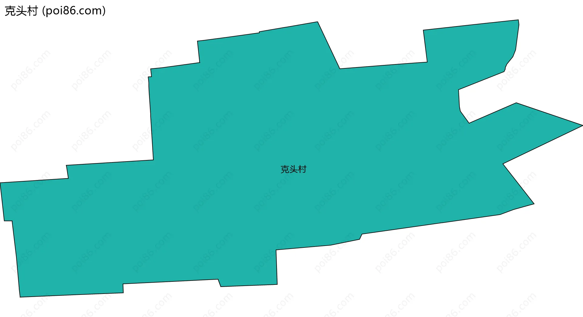 克头村边界地图