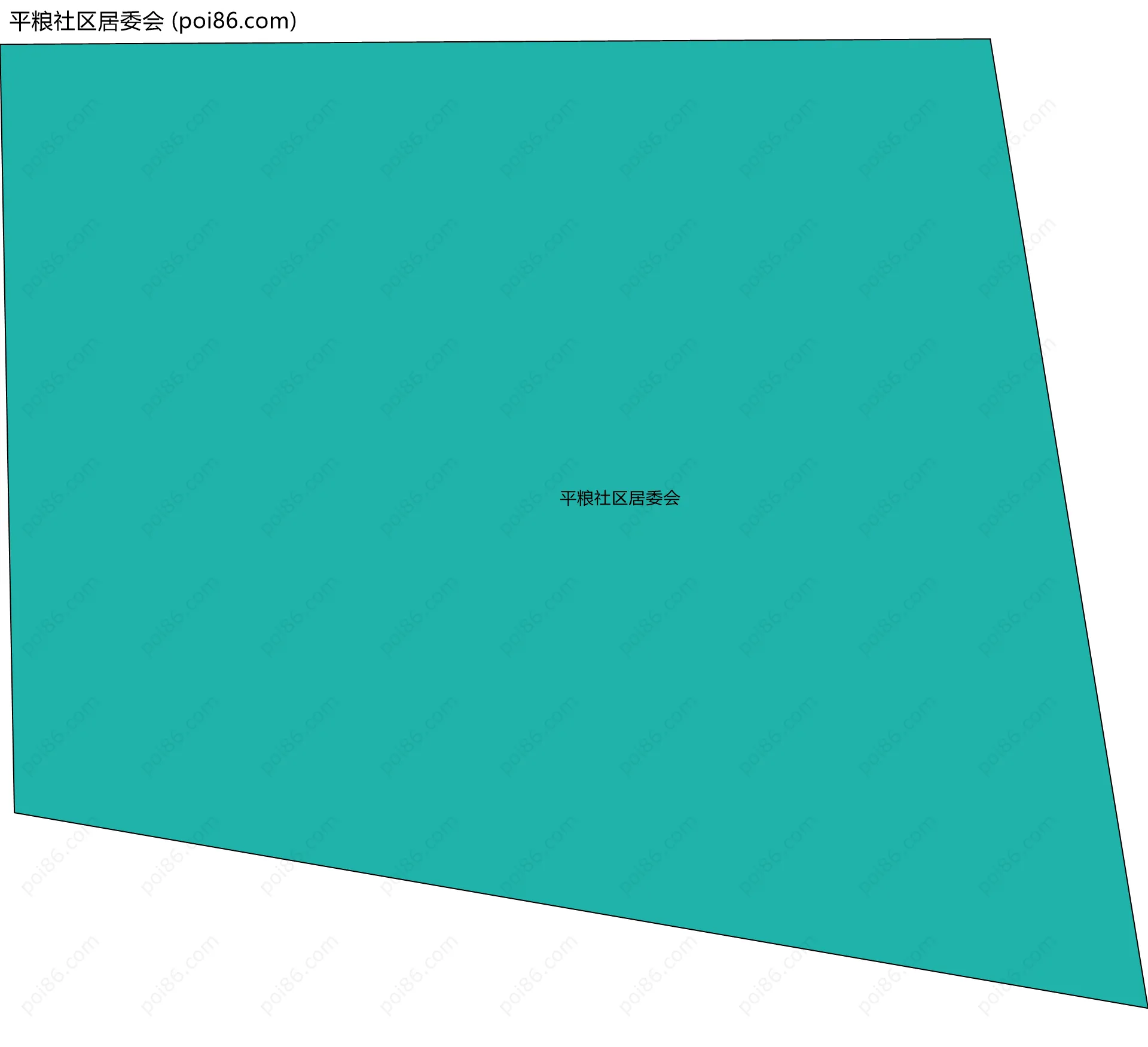 平粮社区居委会边界地图