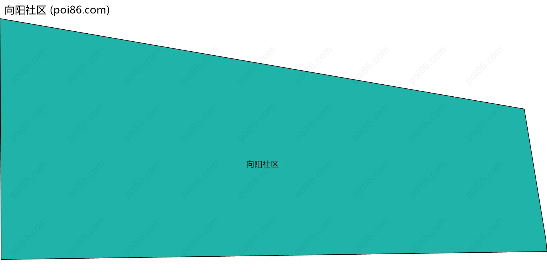 向阳社区边界地图