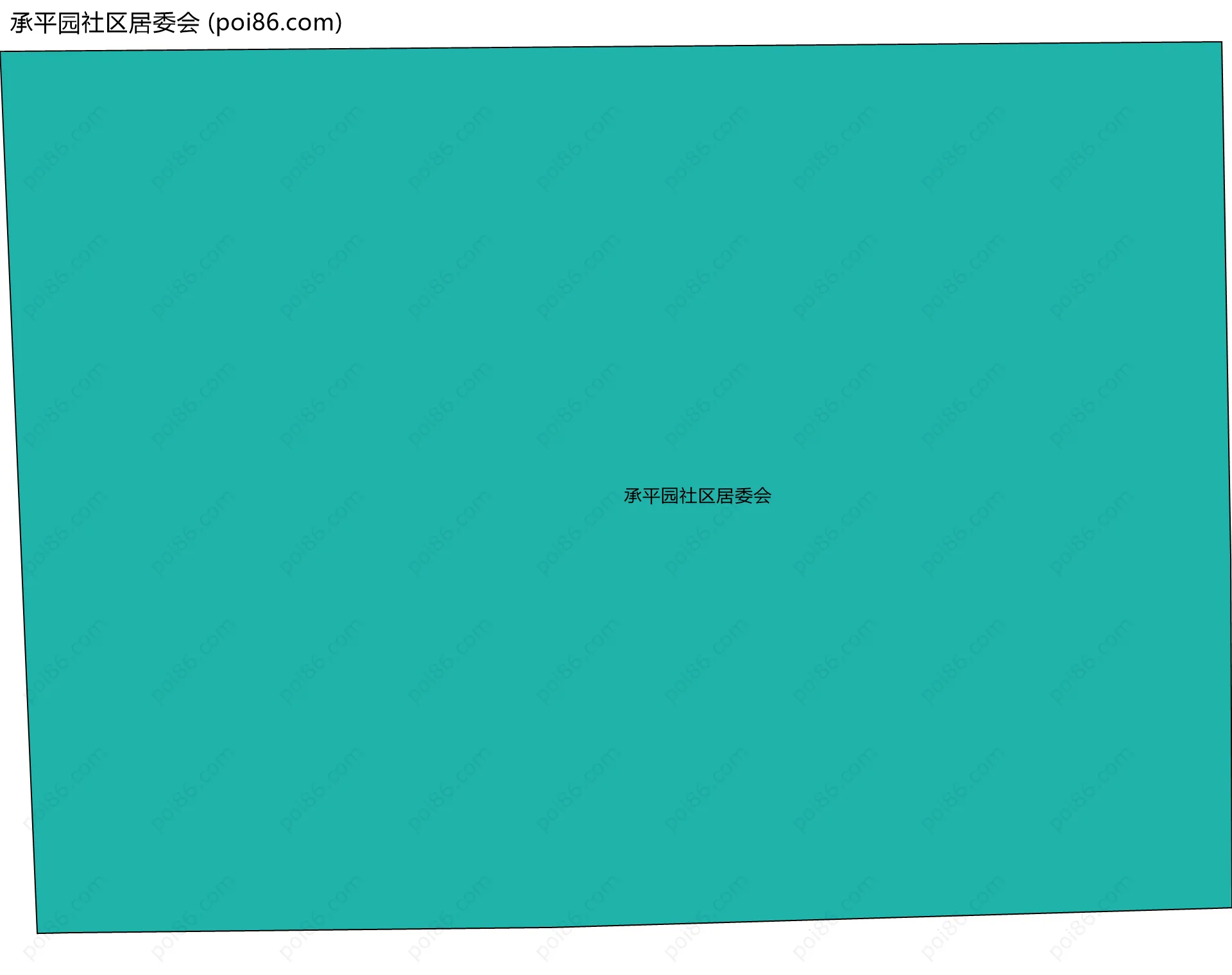 承平园社区居委会边界地图