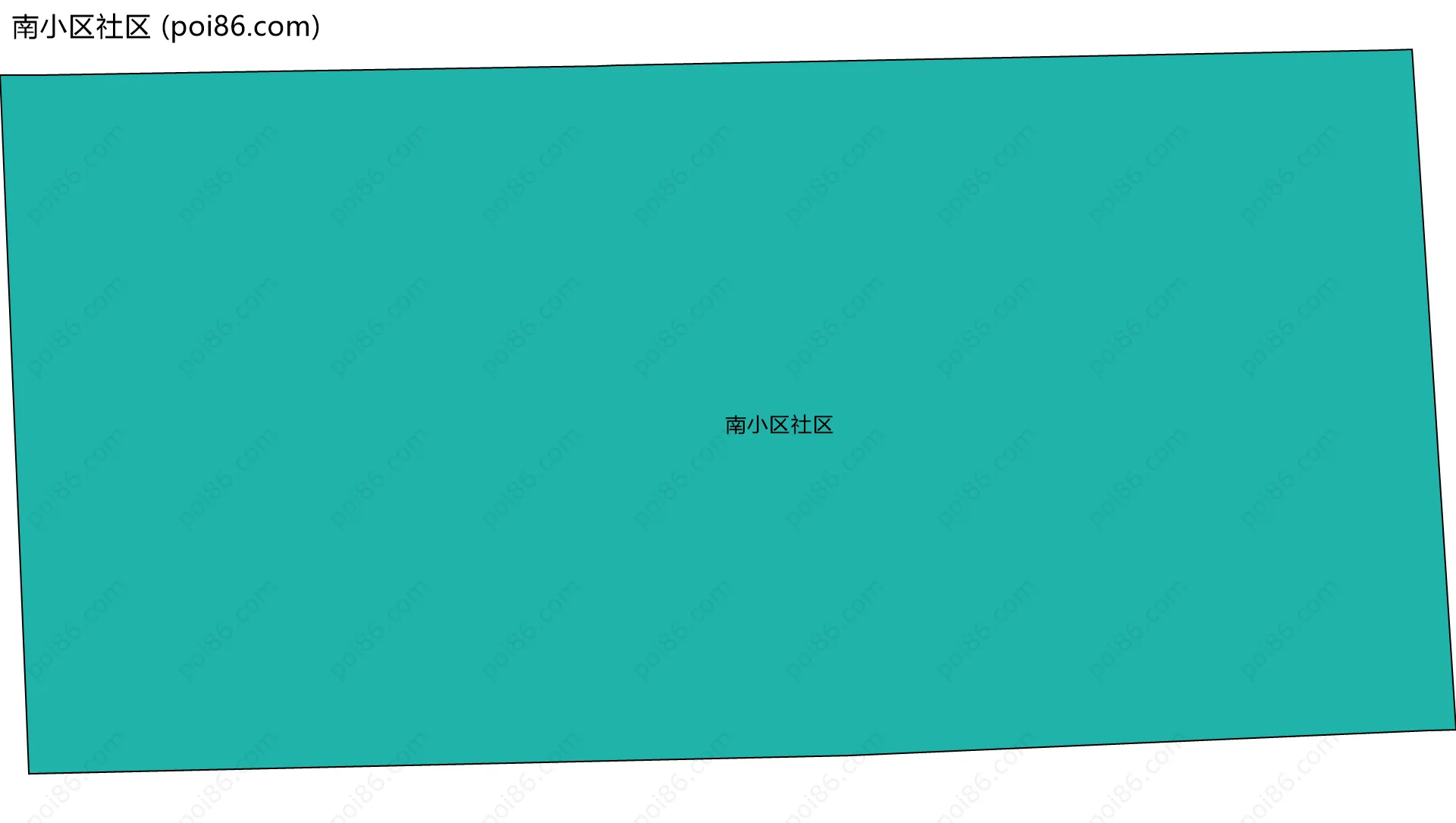 南小区社区边界地图