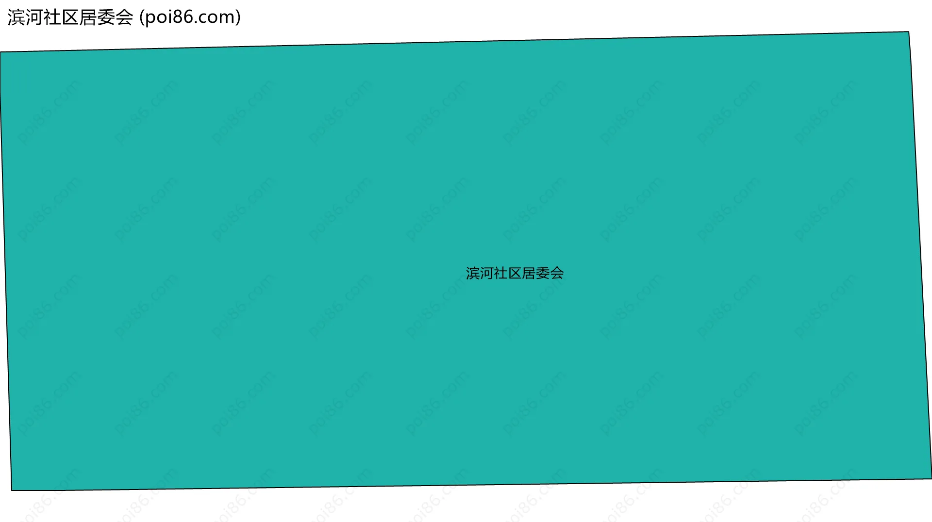 滨河社区居委会边界地图
