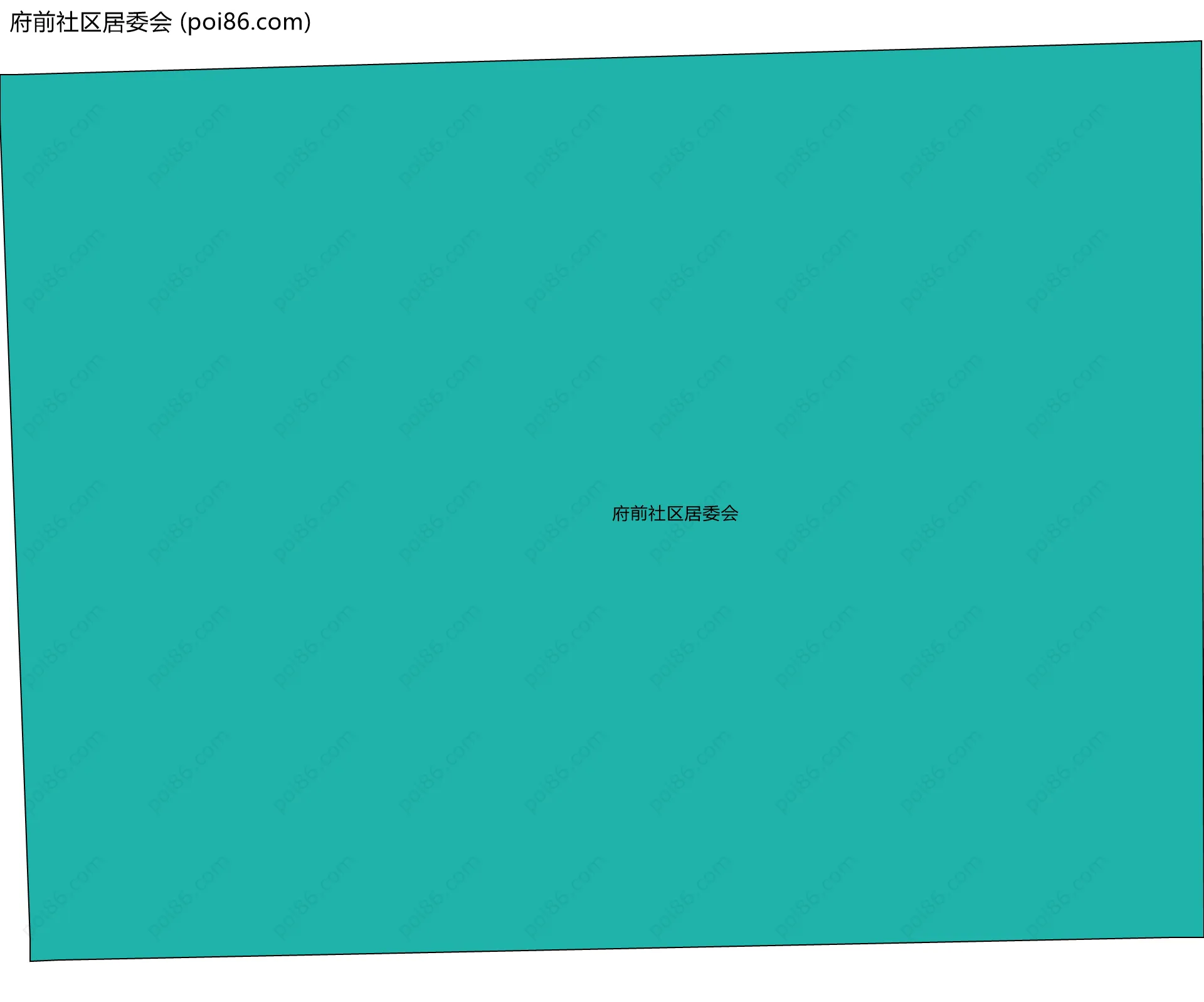 府前社区居委会边界地图