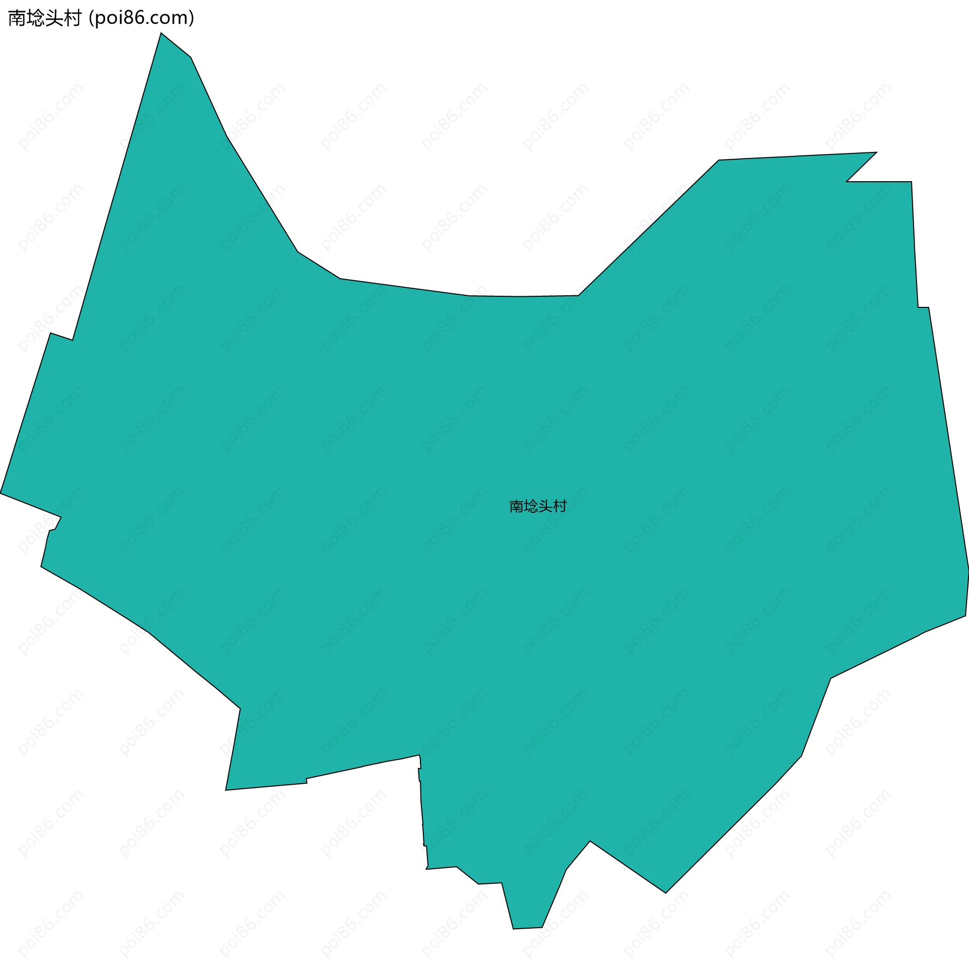 南埝头村边界地图