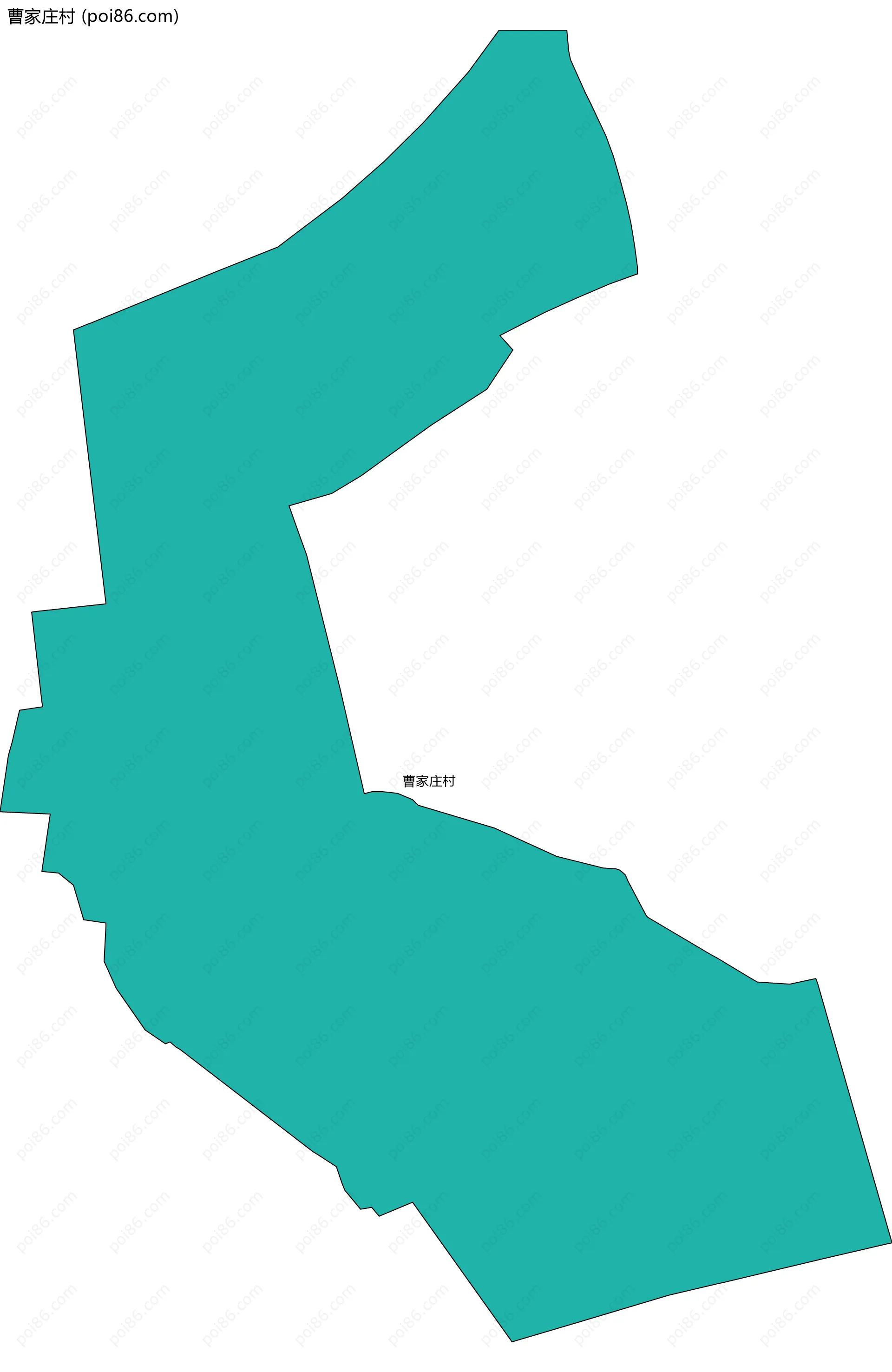 曹家庄村边界地图