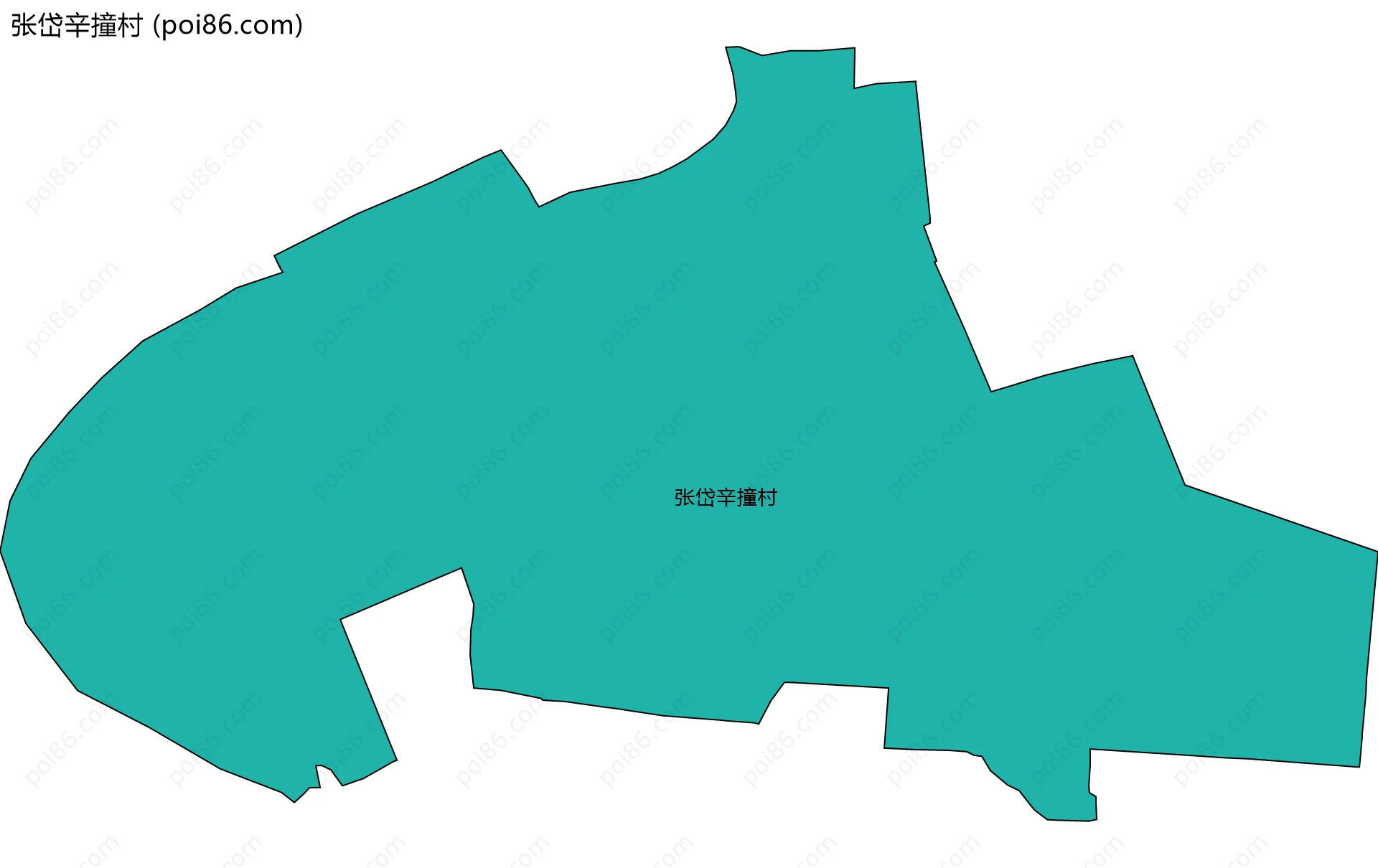 张岱辛撞村边界地图