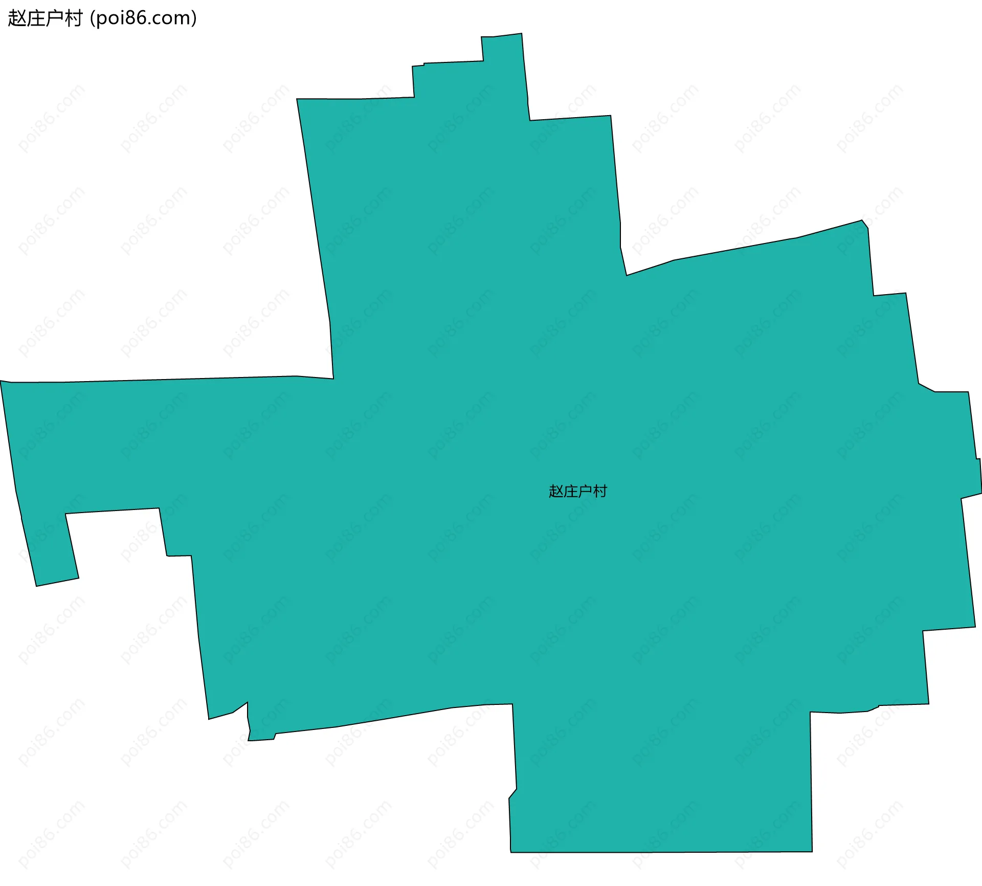 赵庄户村边界地图