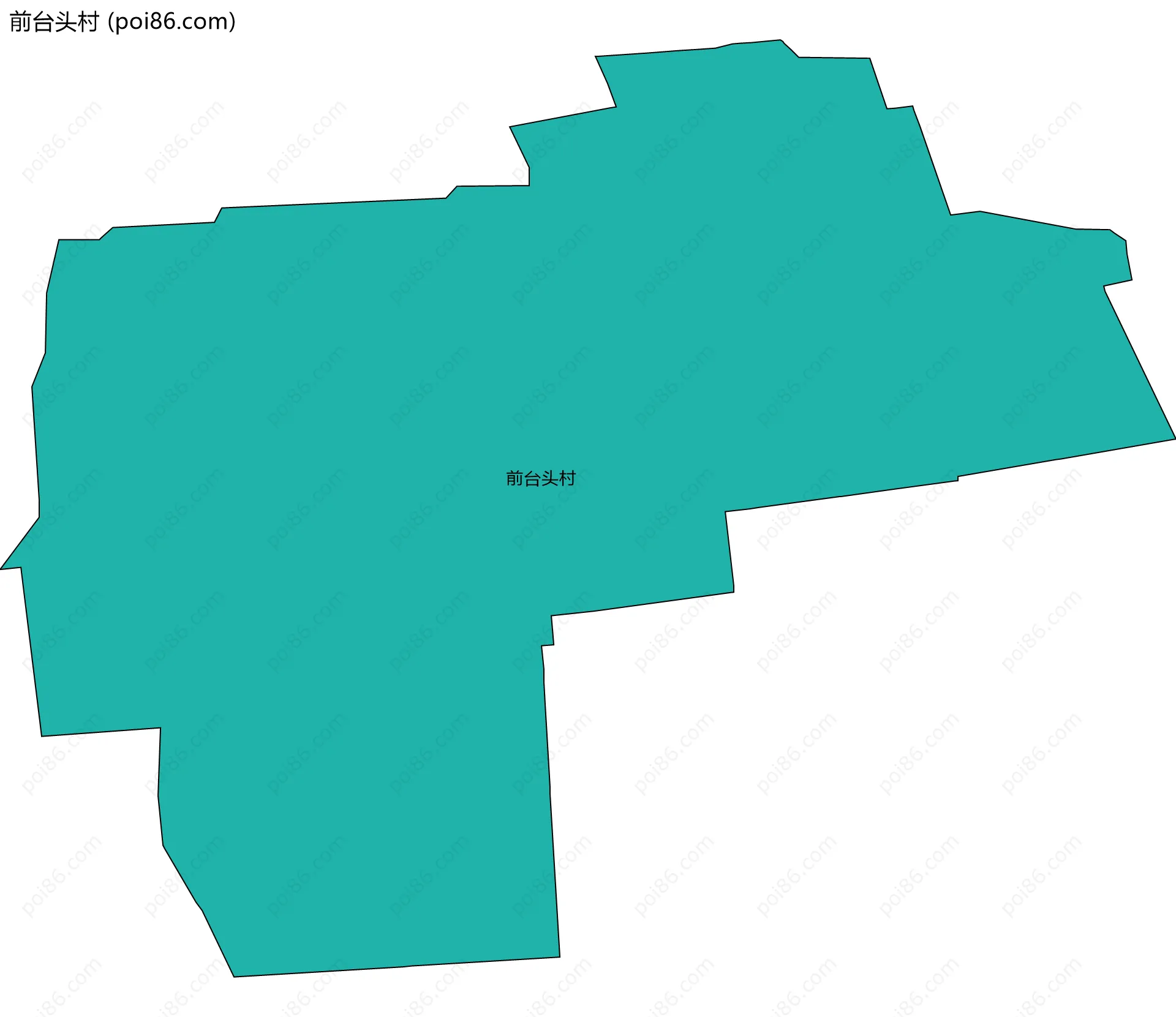 前台头村边界地图