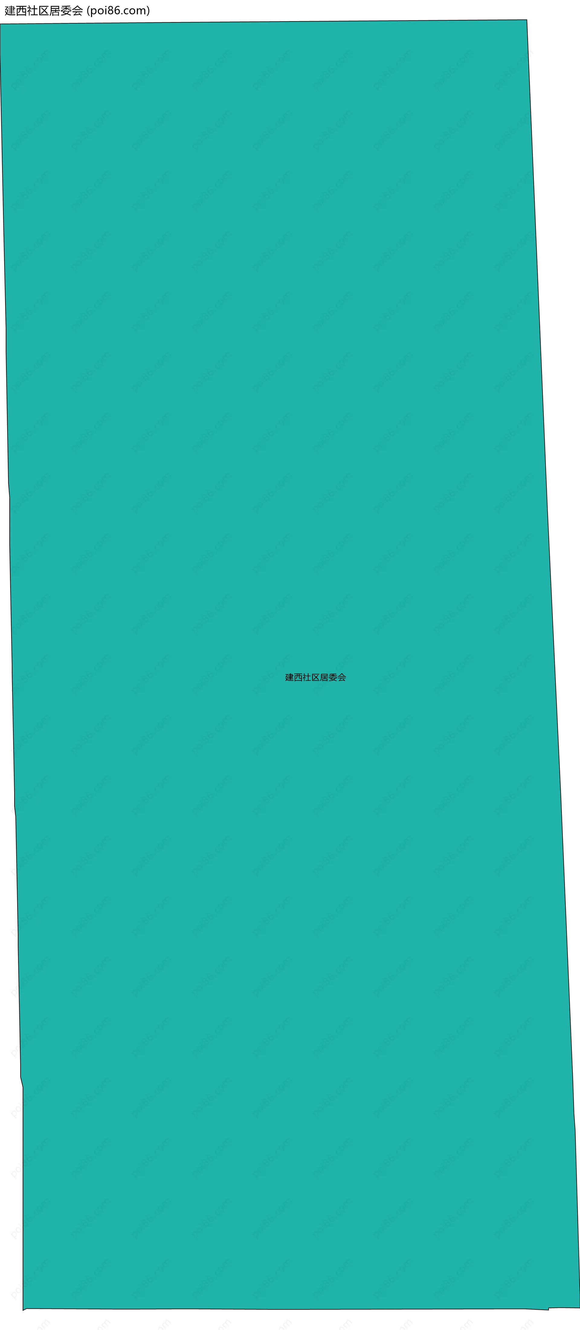 建西社区居委会边界地图