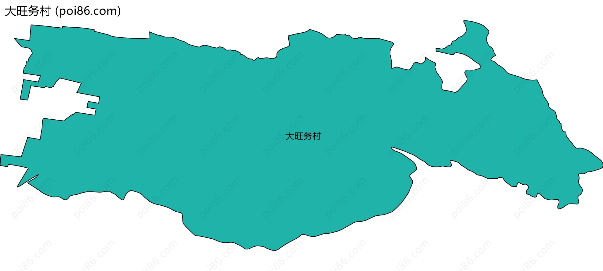 大旺务村边界地图