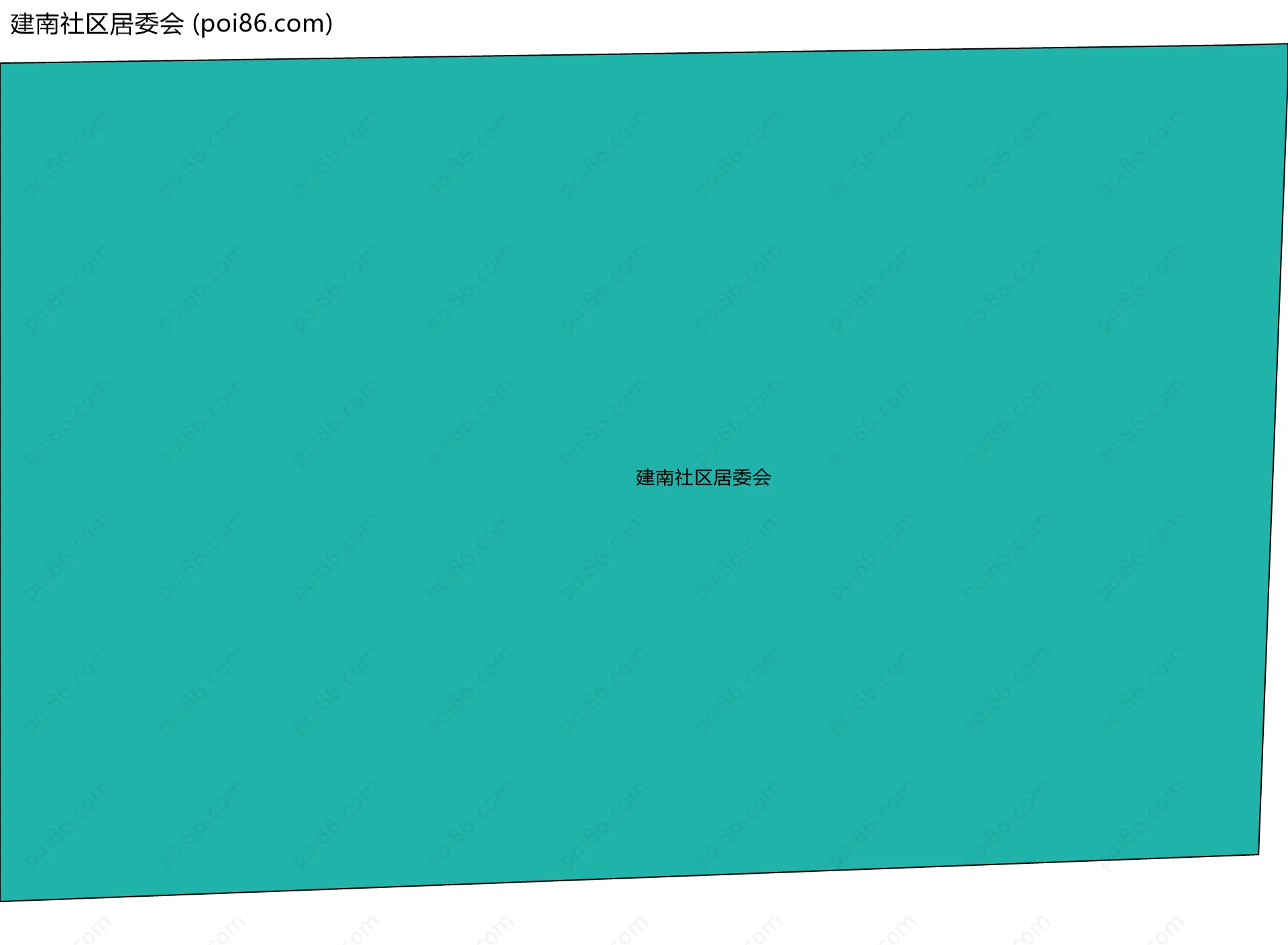 建南社区居委会边界地图