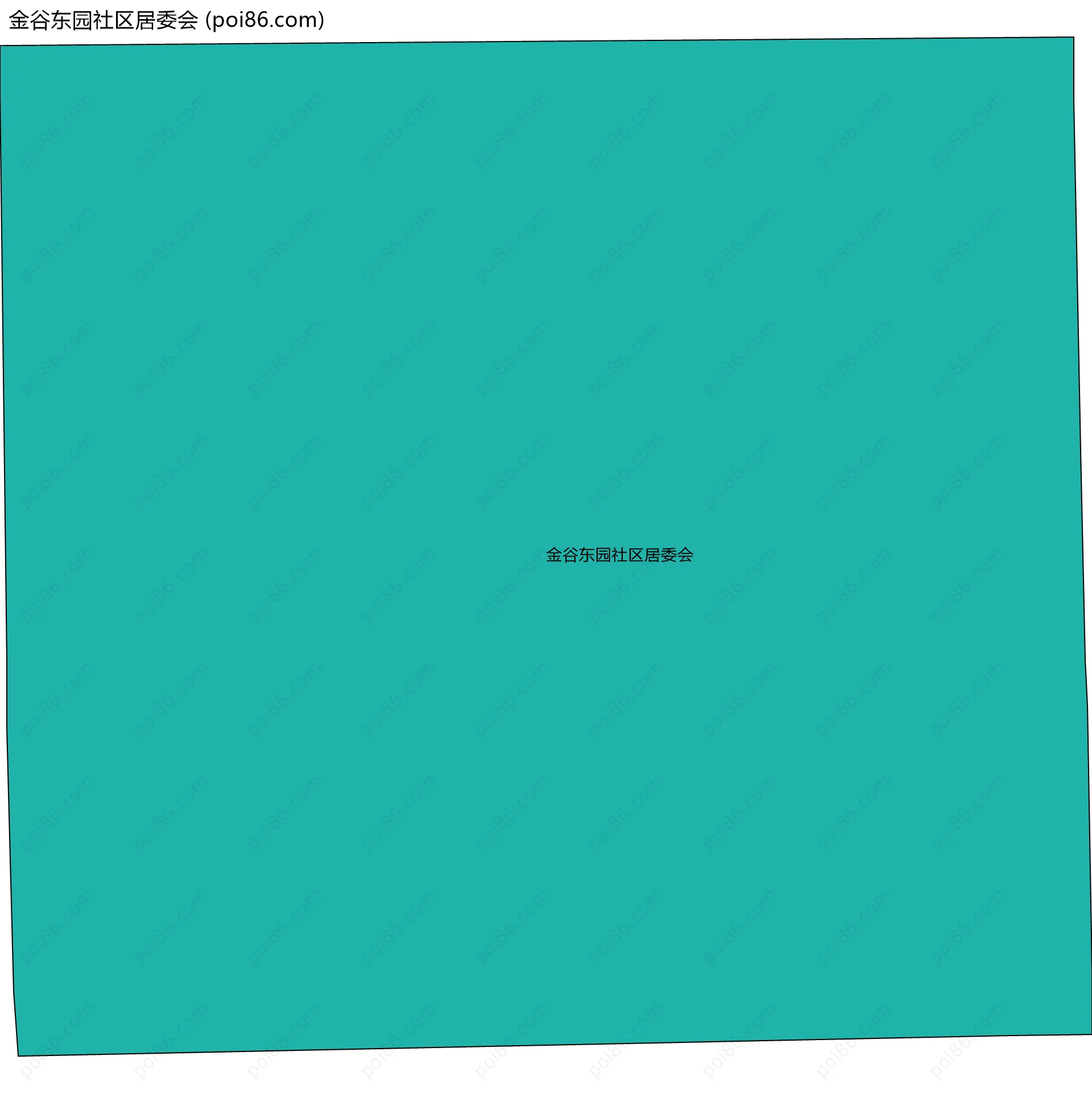 金谷东园社区居委会边界地图