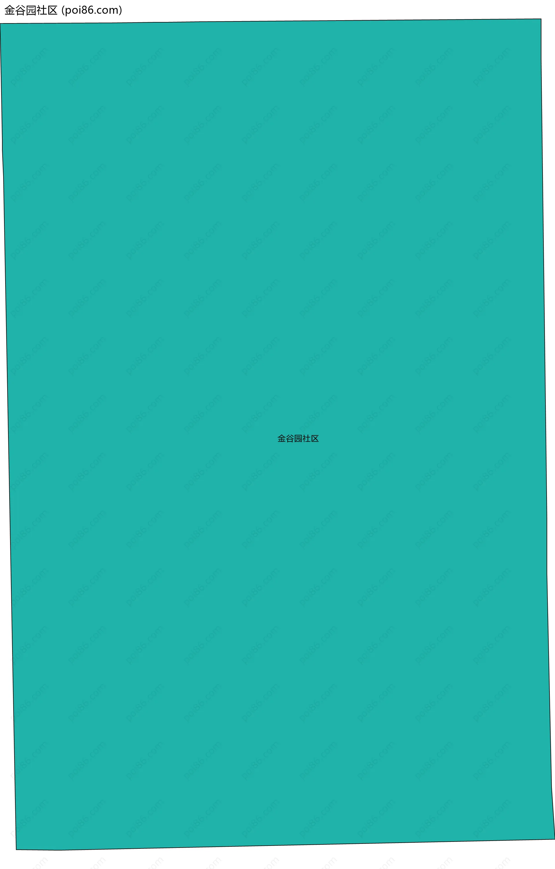 金谷园社区边界地图