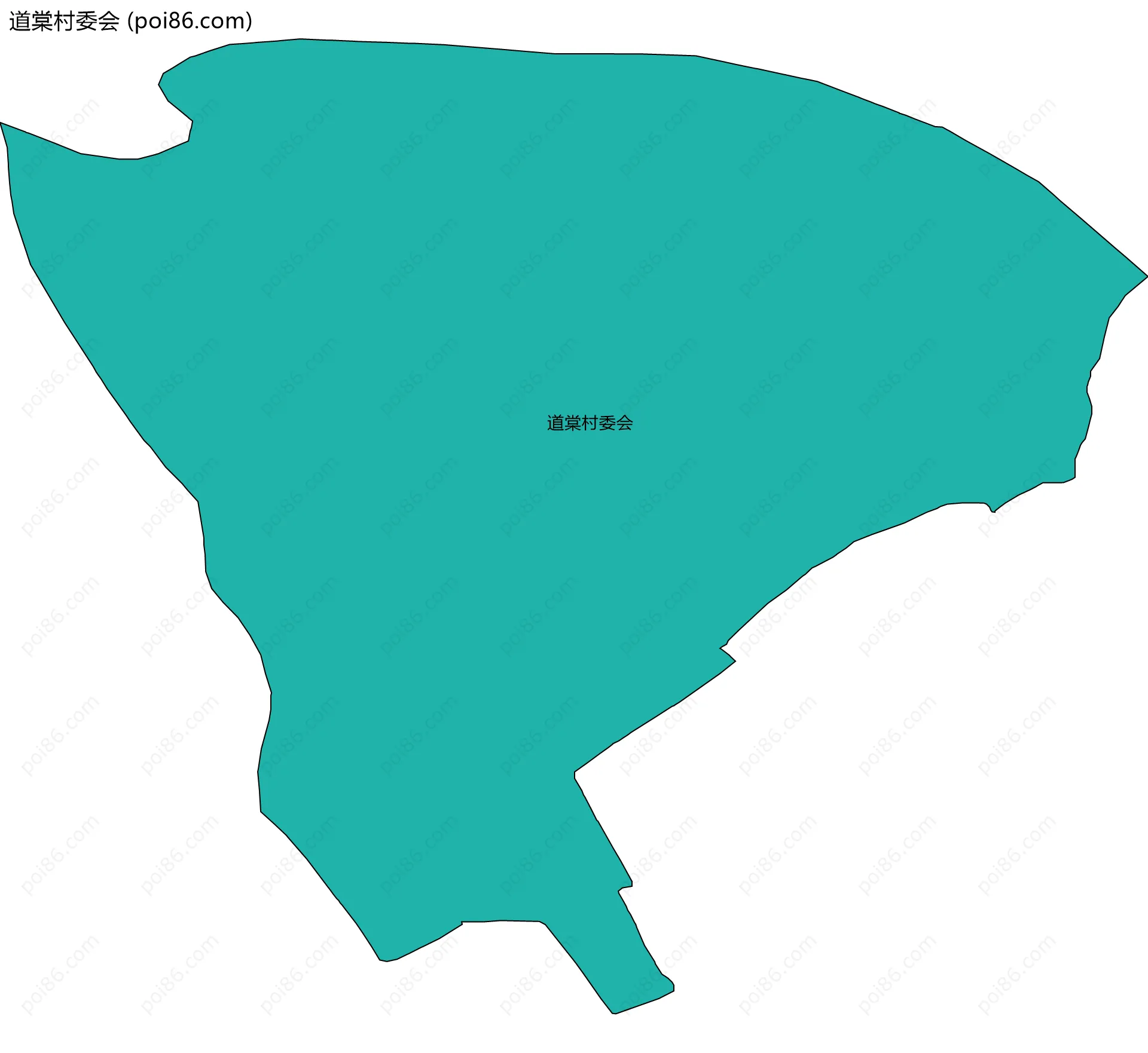 道棠村委会边界地图