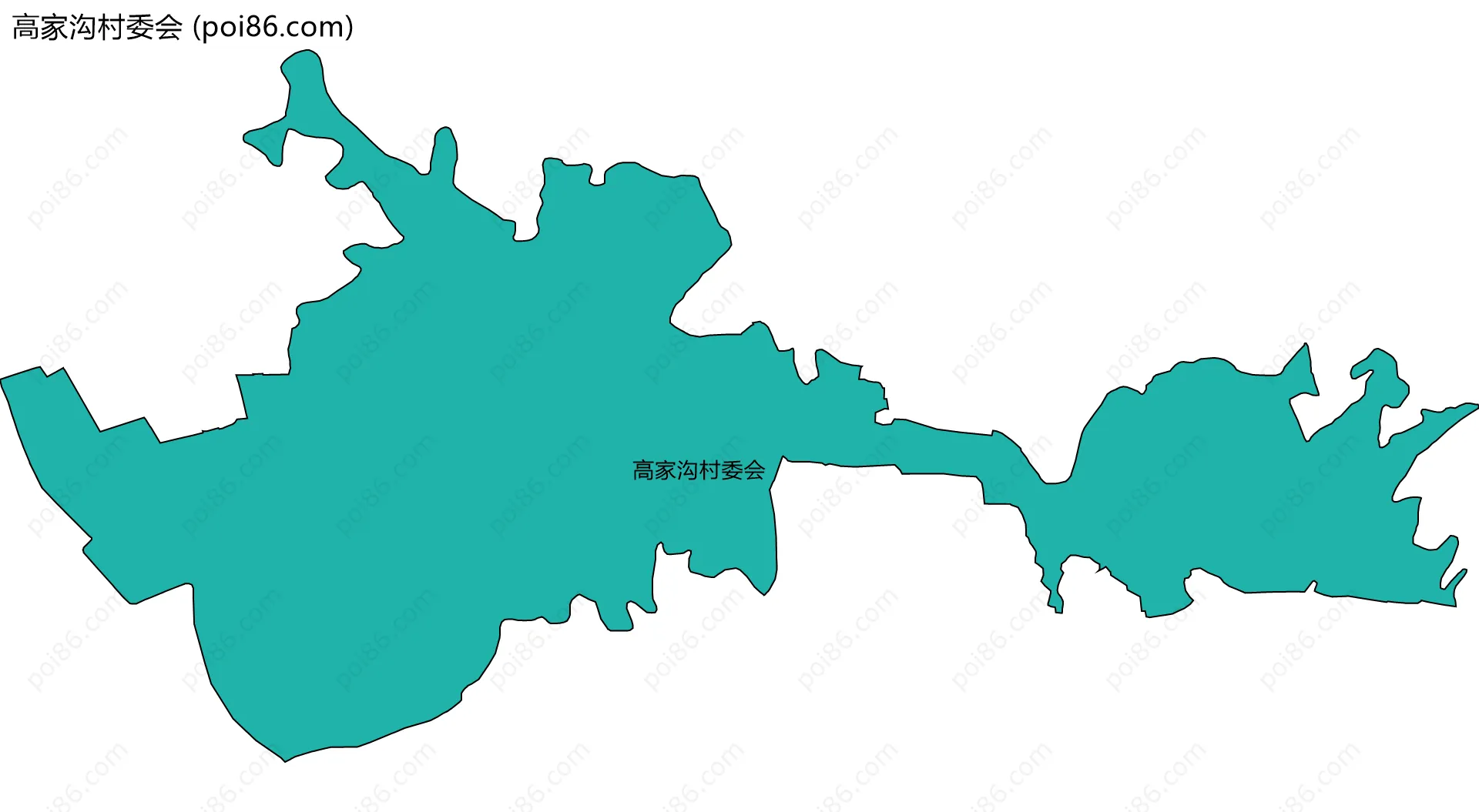 高家沟村委会边界地图