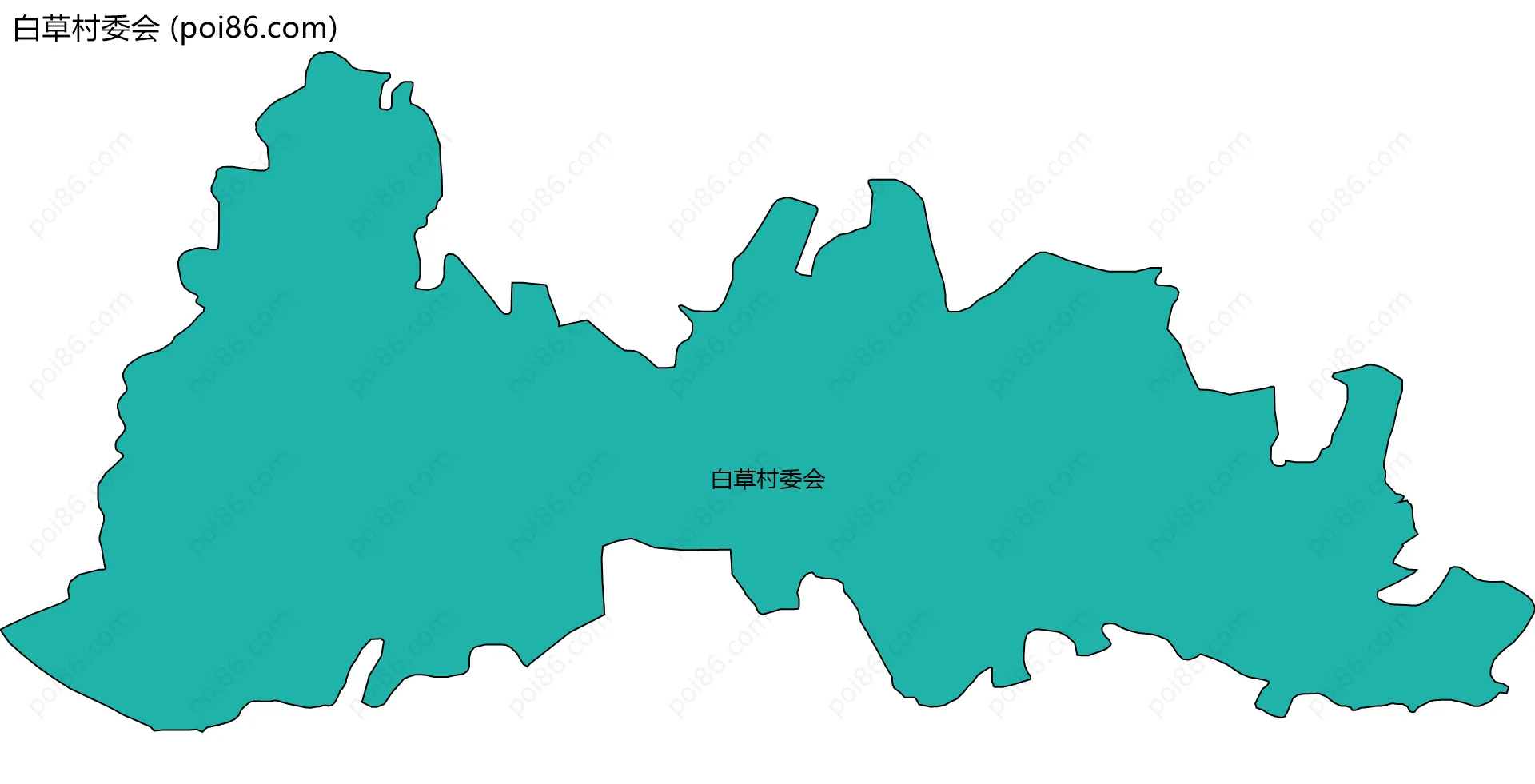 白草村委会边界地图