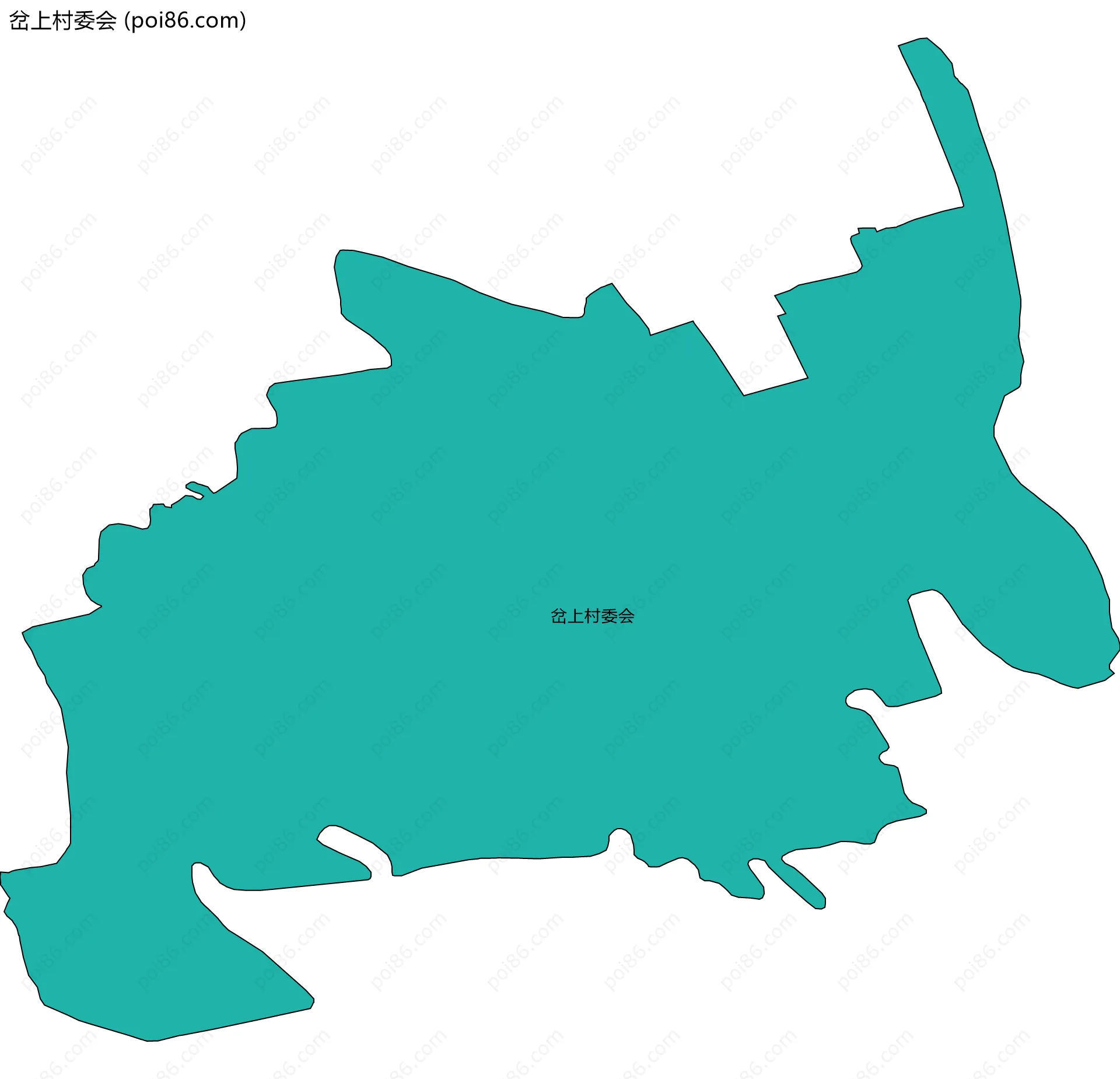 岔上村委会边界地图