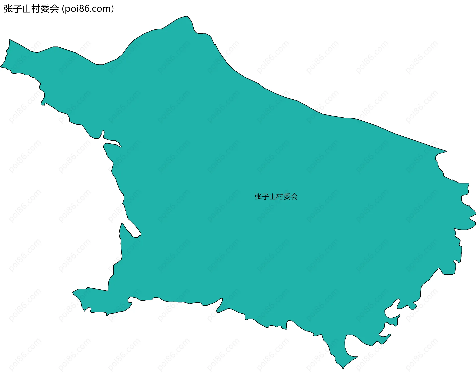 张子山村委会边界地图