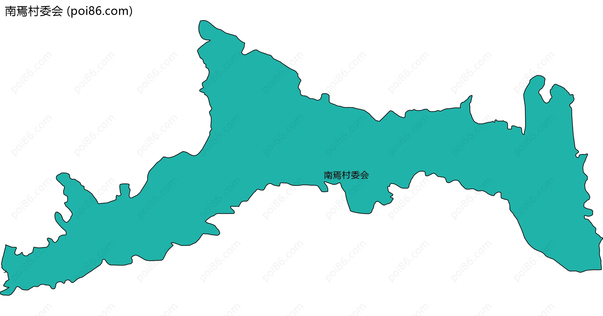 南焉村委会边界地图