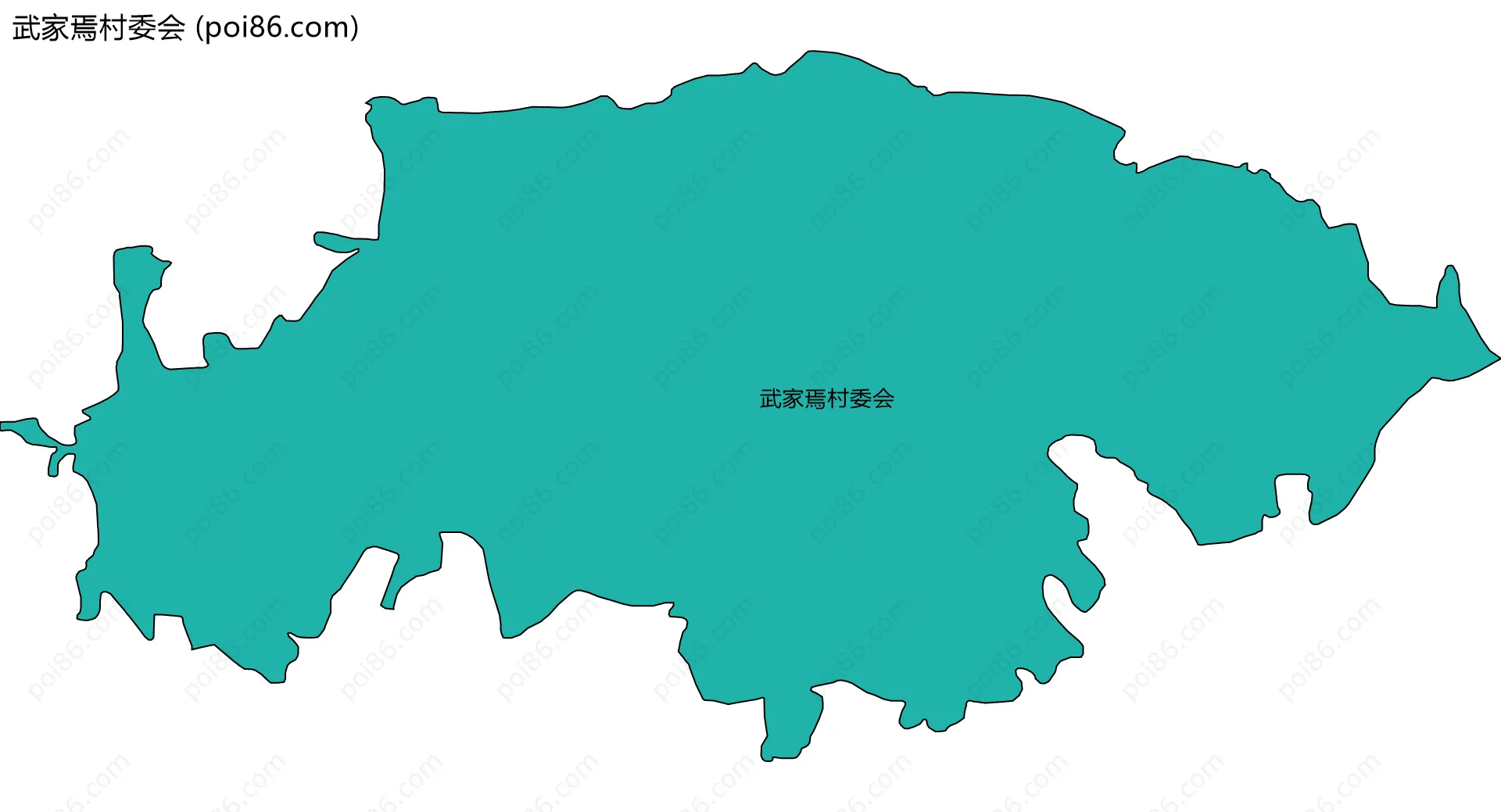 武家焉村委会边界地图