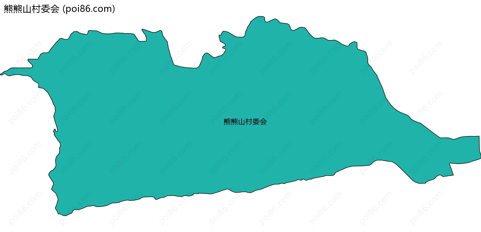 熊熊山村委会边界地图