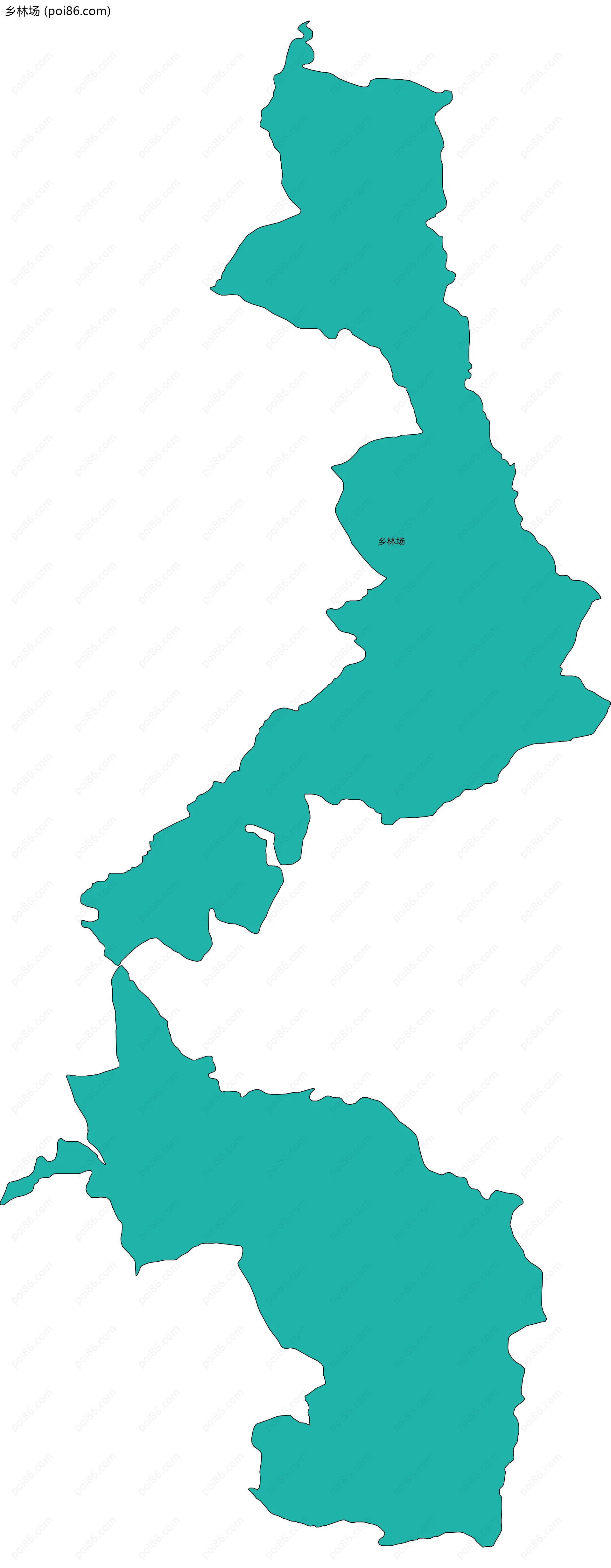 乡林场边界地图
