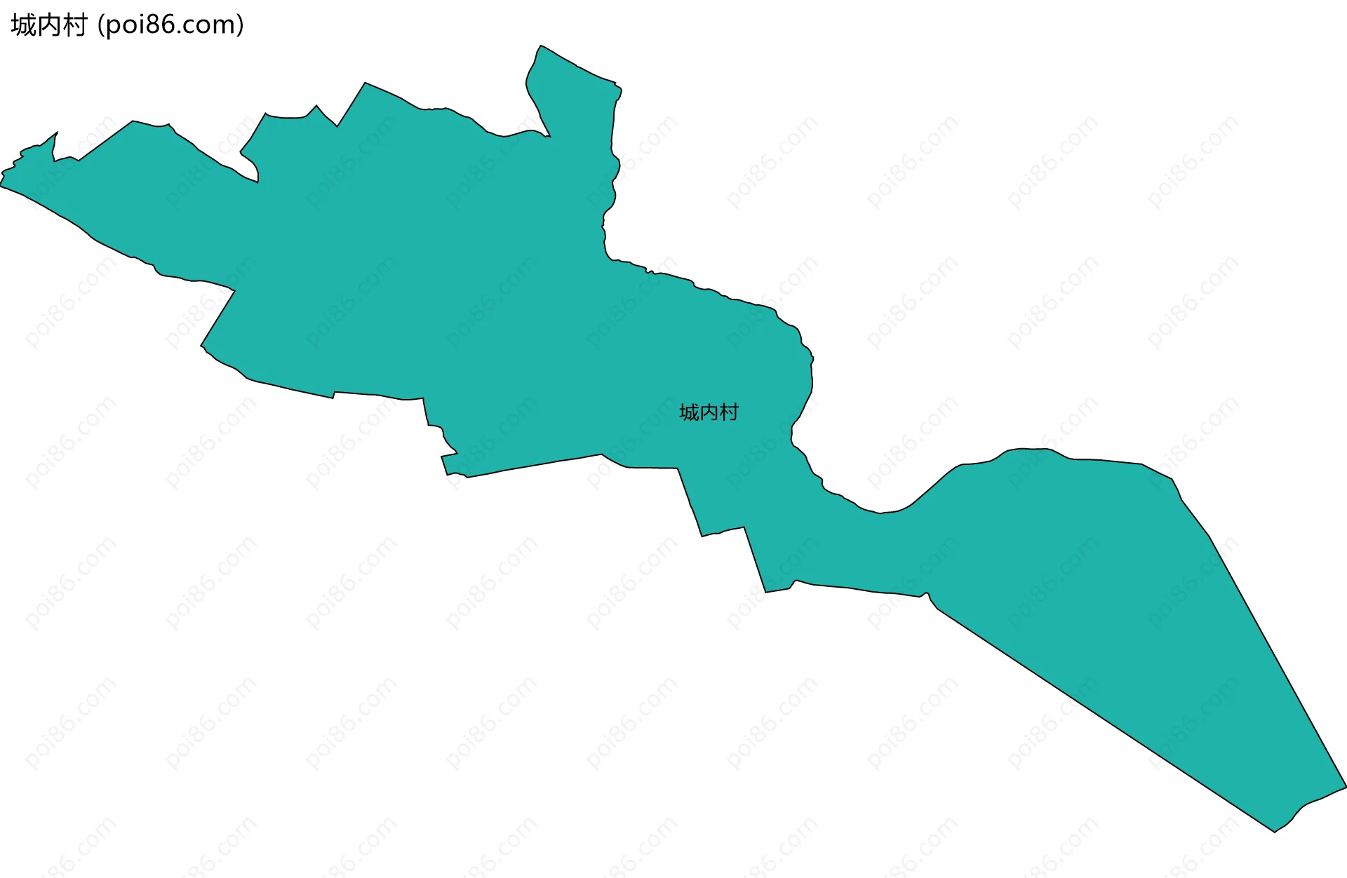城内村边界地图