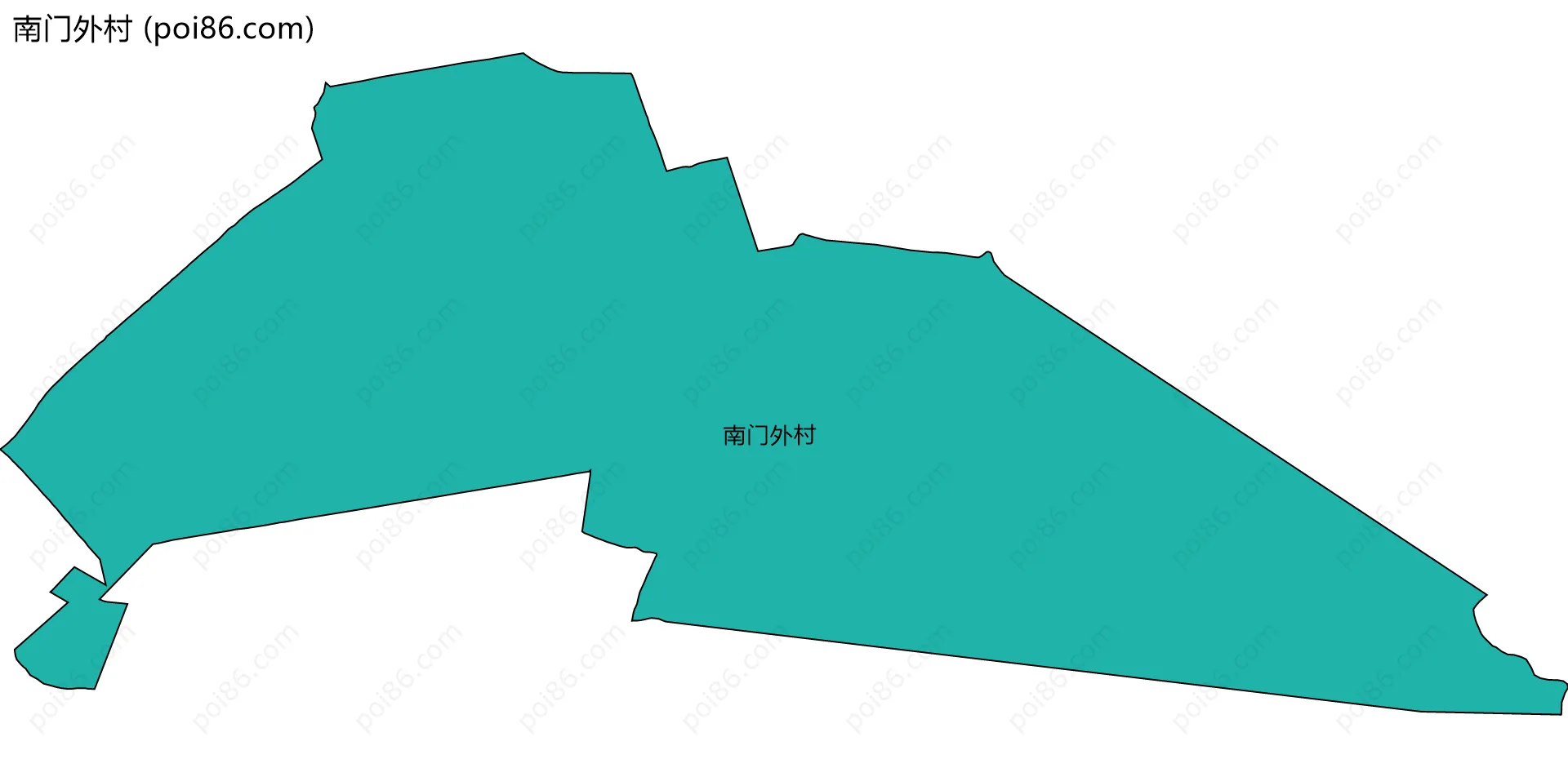 南门外村边界地图