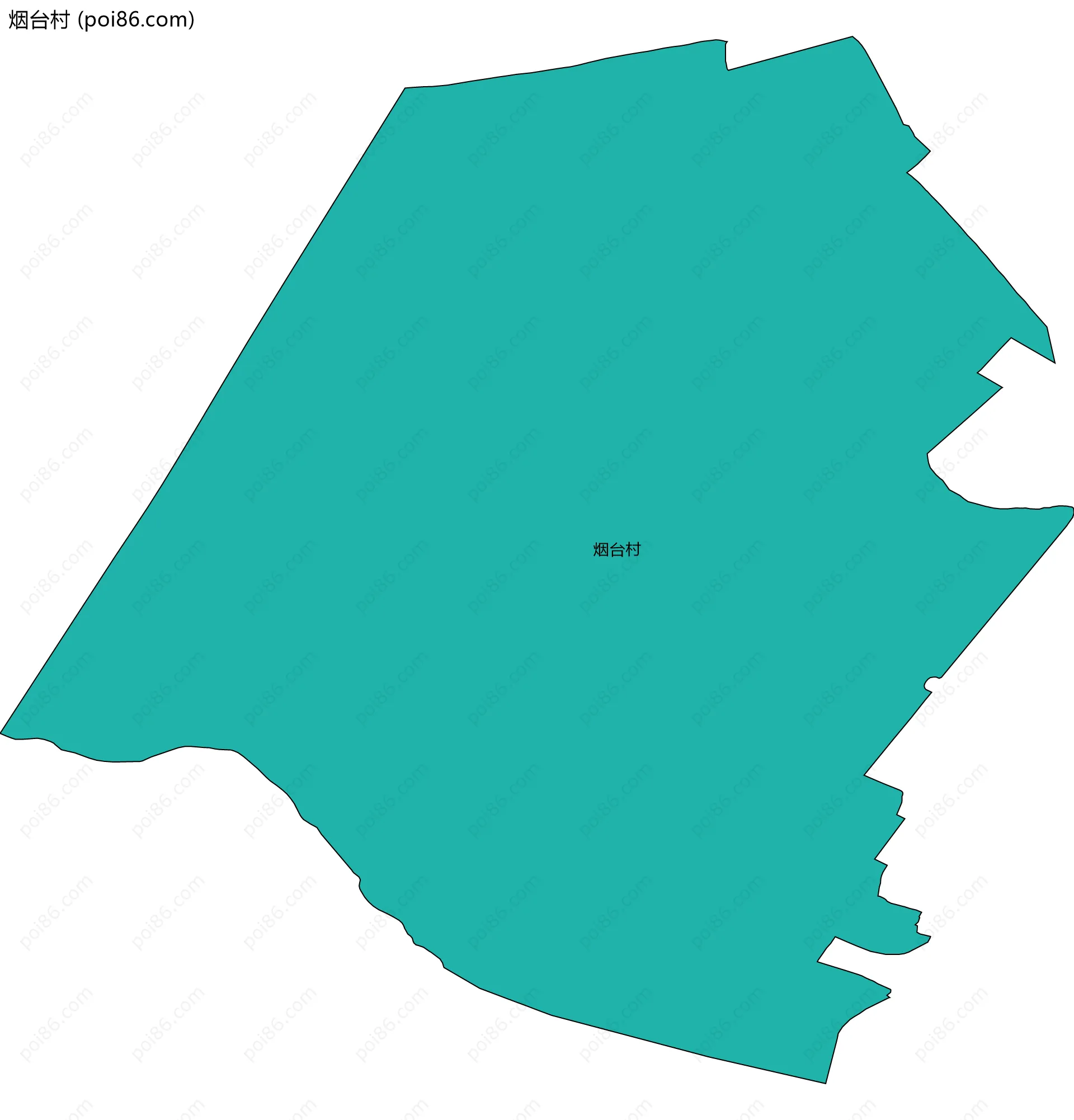 烟台村边界地图