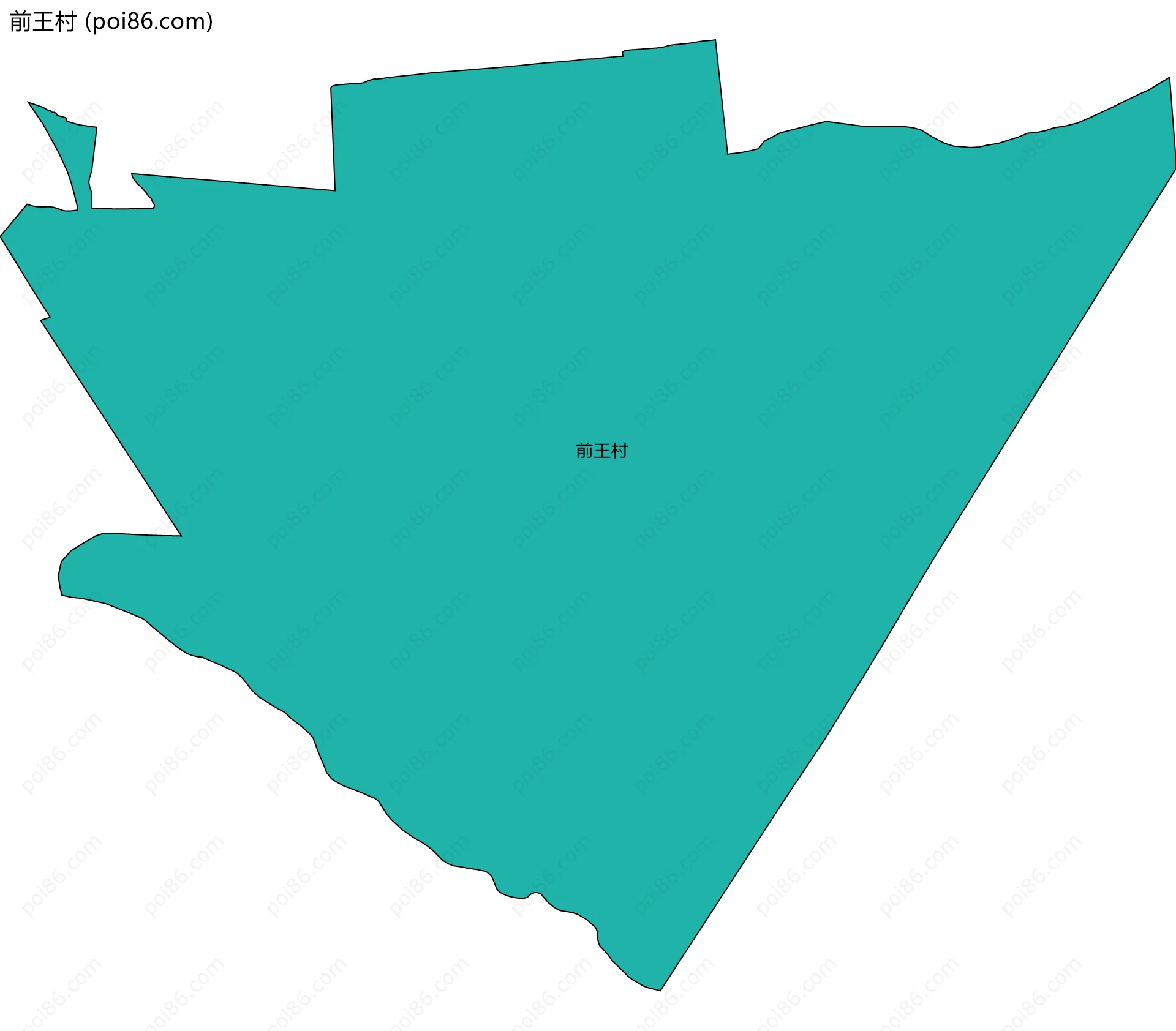 前王村边界地图
