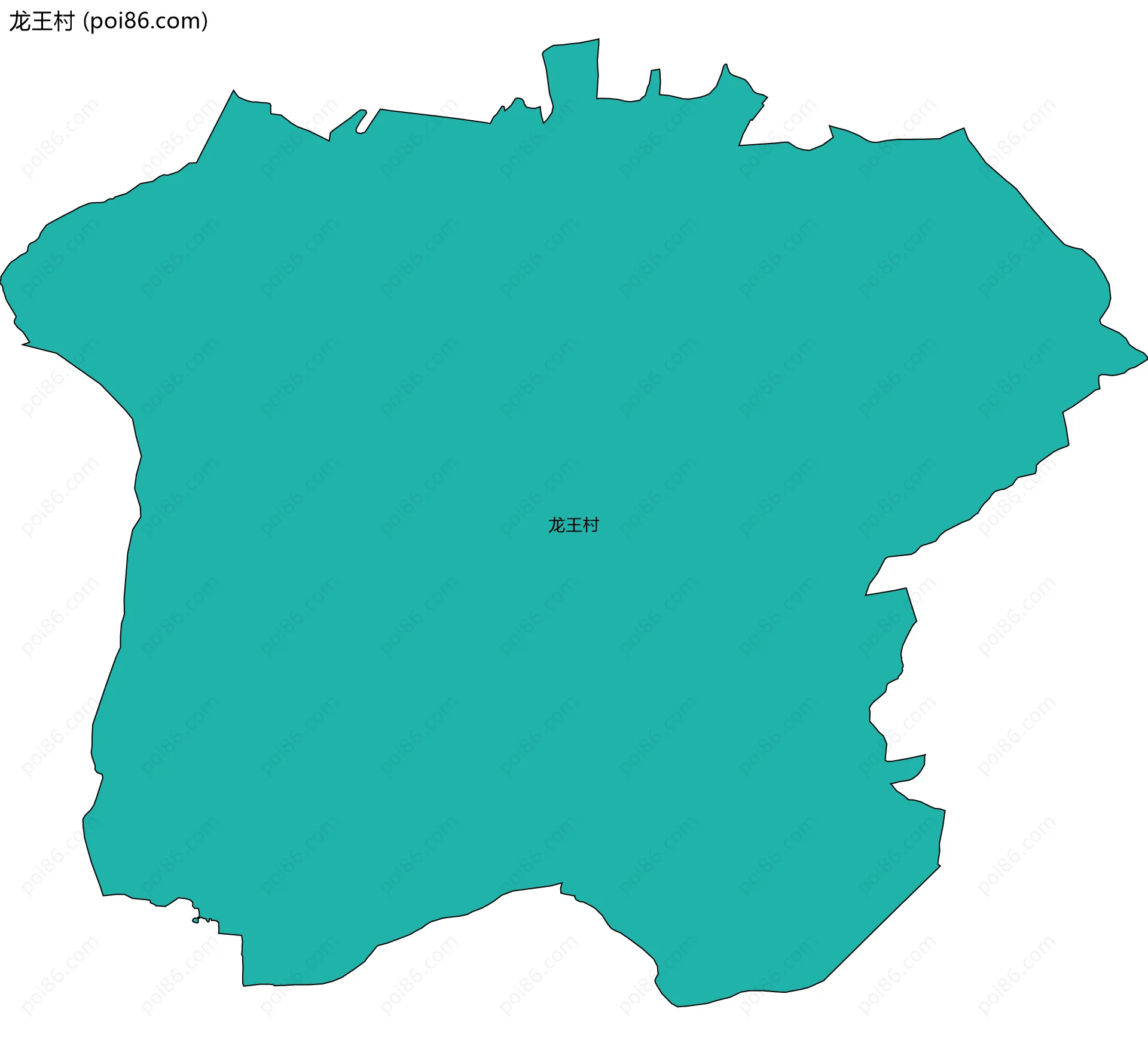 龙王村边界地图