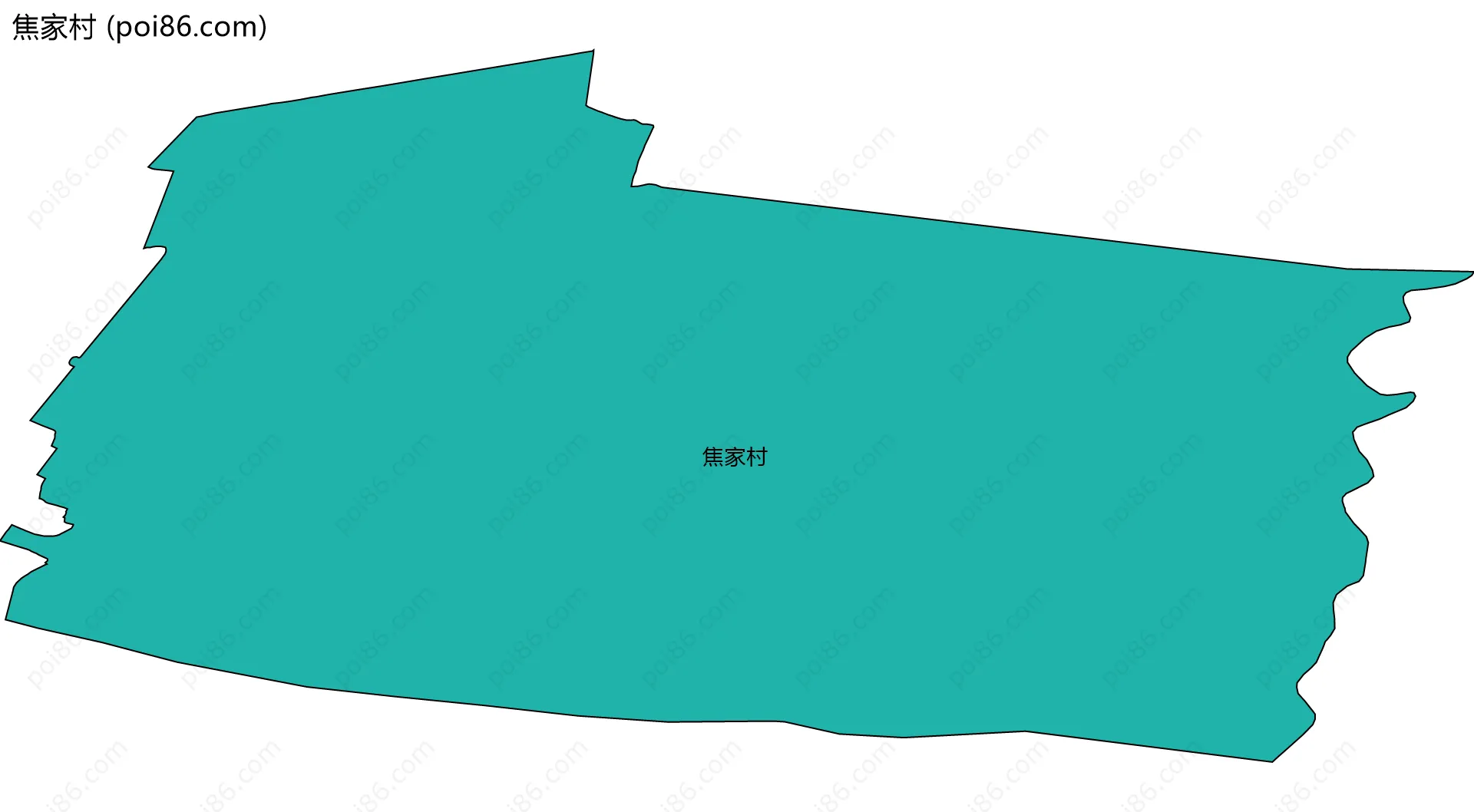 焦家村边界地图