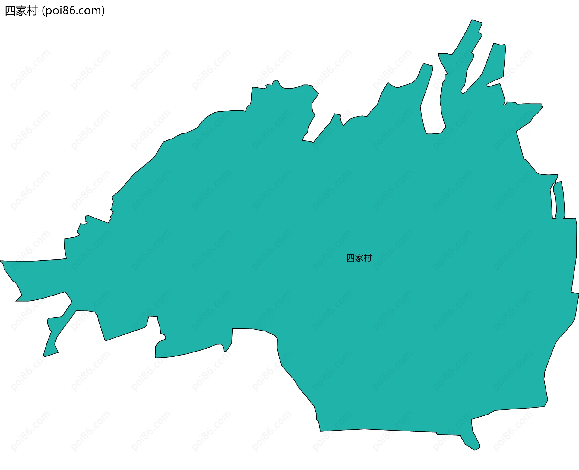 四家村边界地图