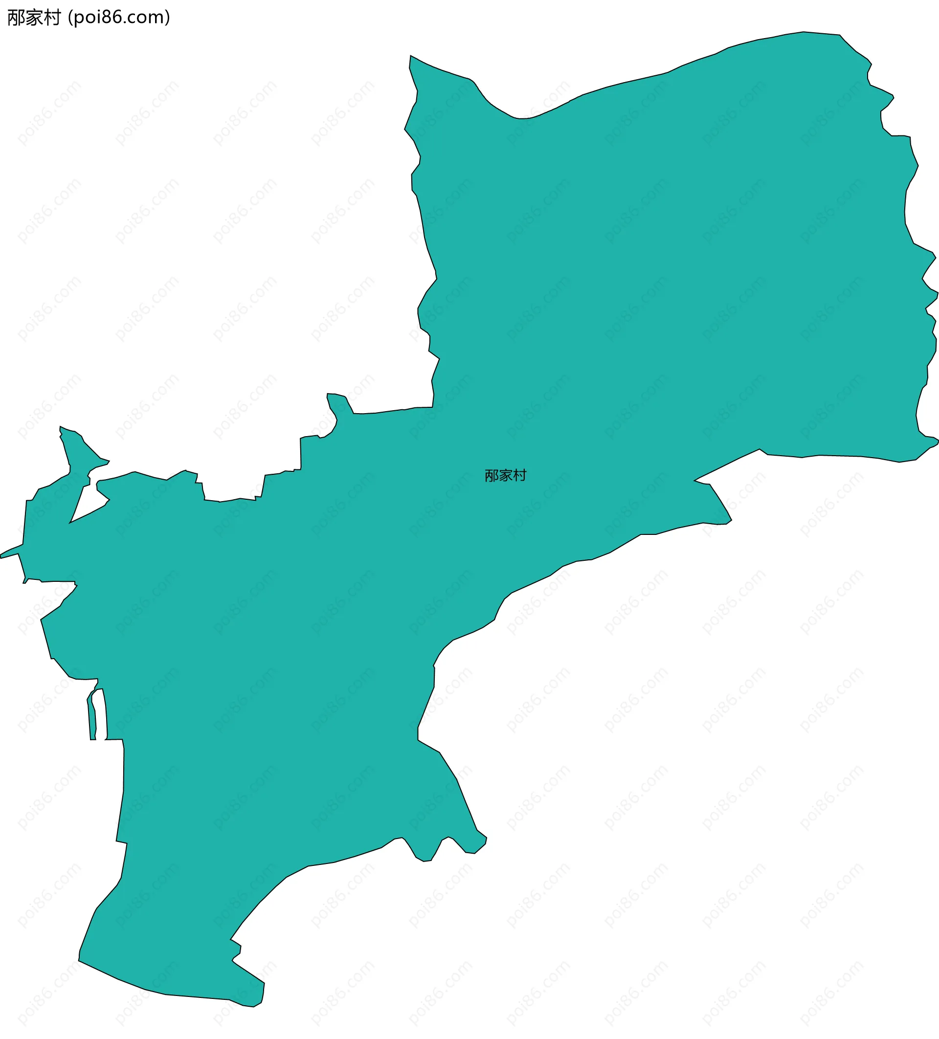 邴家村边界地图