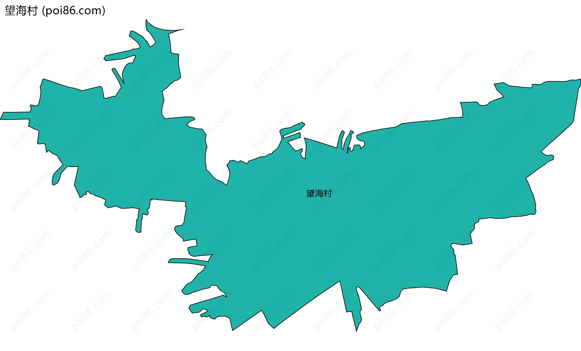 望海村边界地图