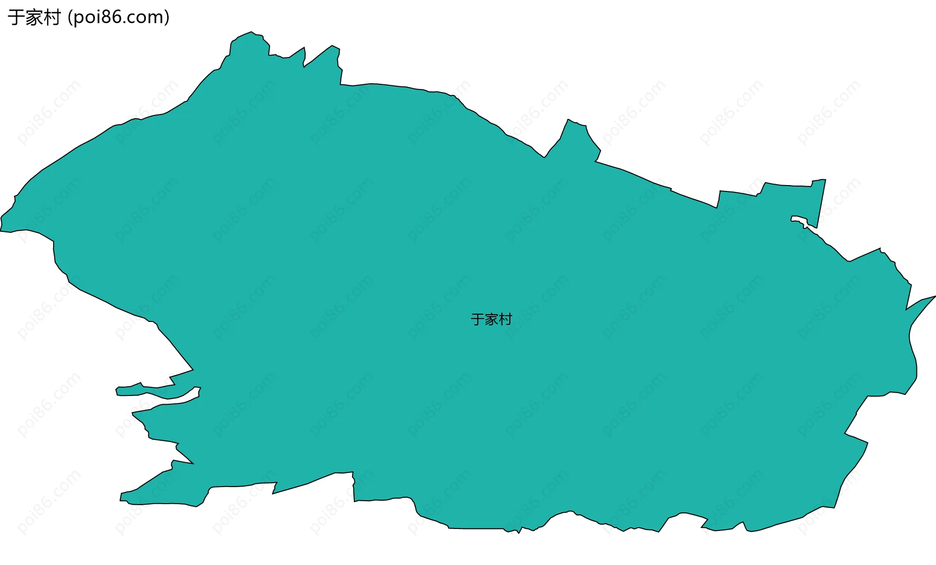 于家村边界地图