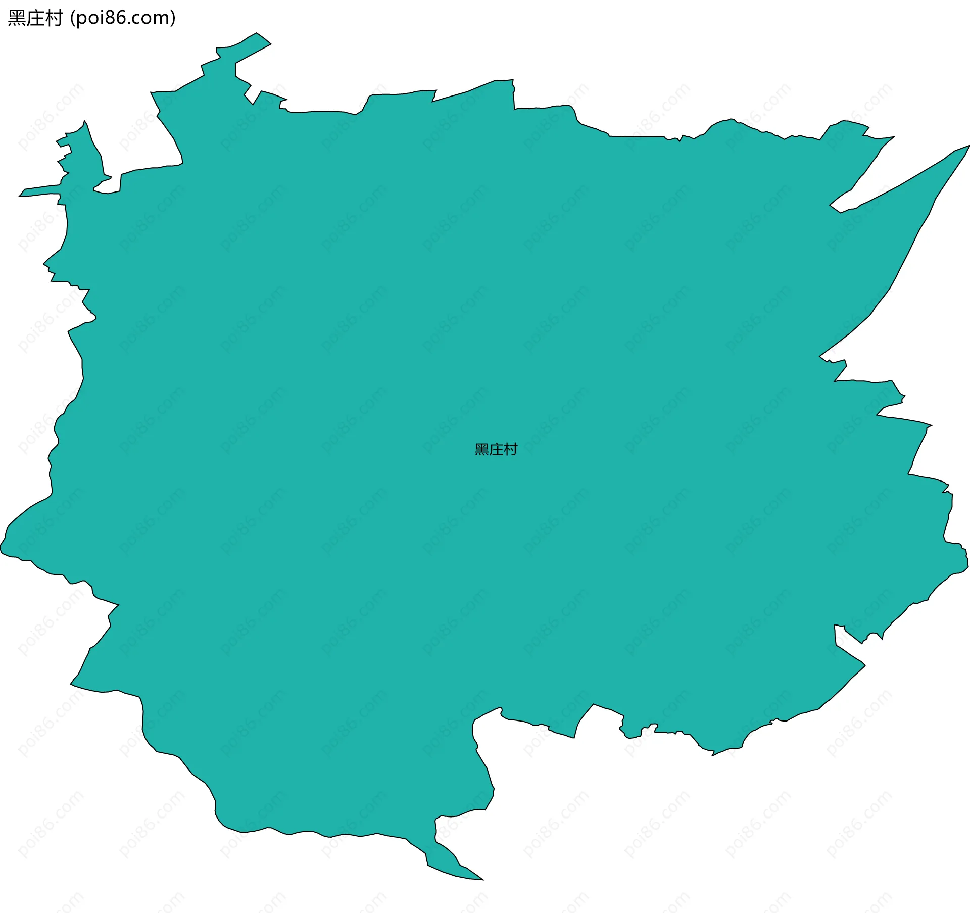 黑庄村边界地图