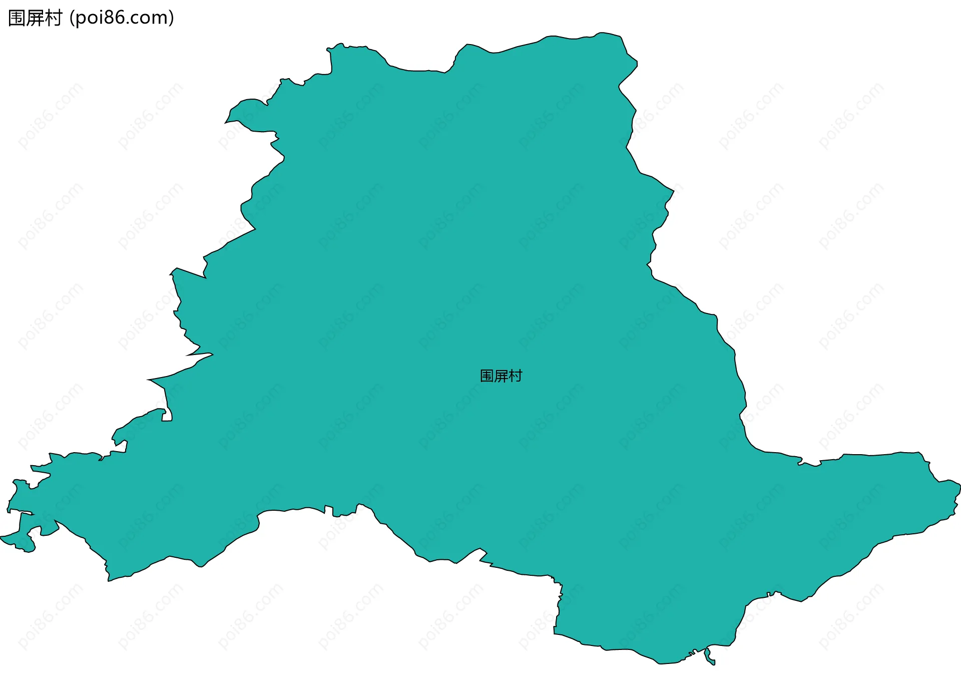围屏村边界地图