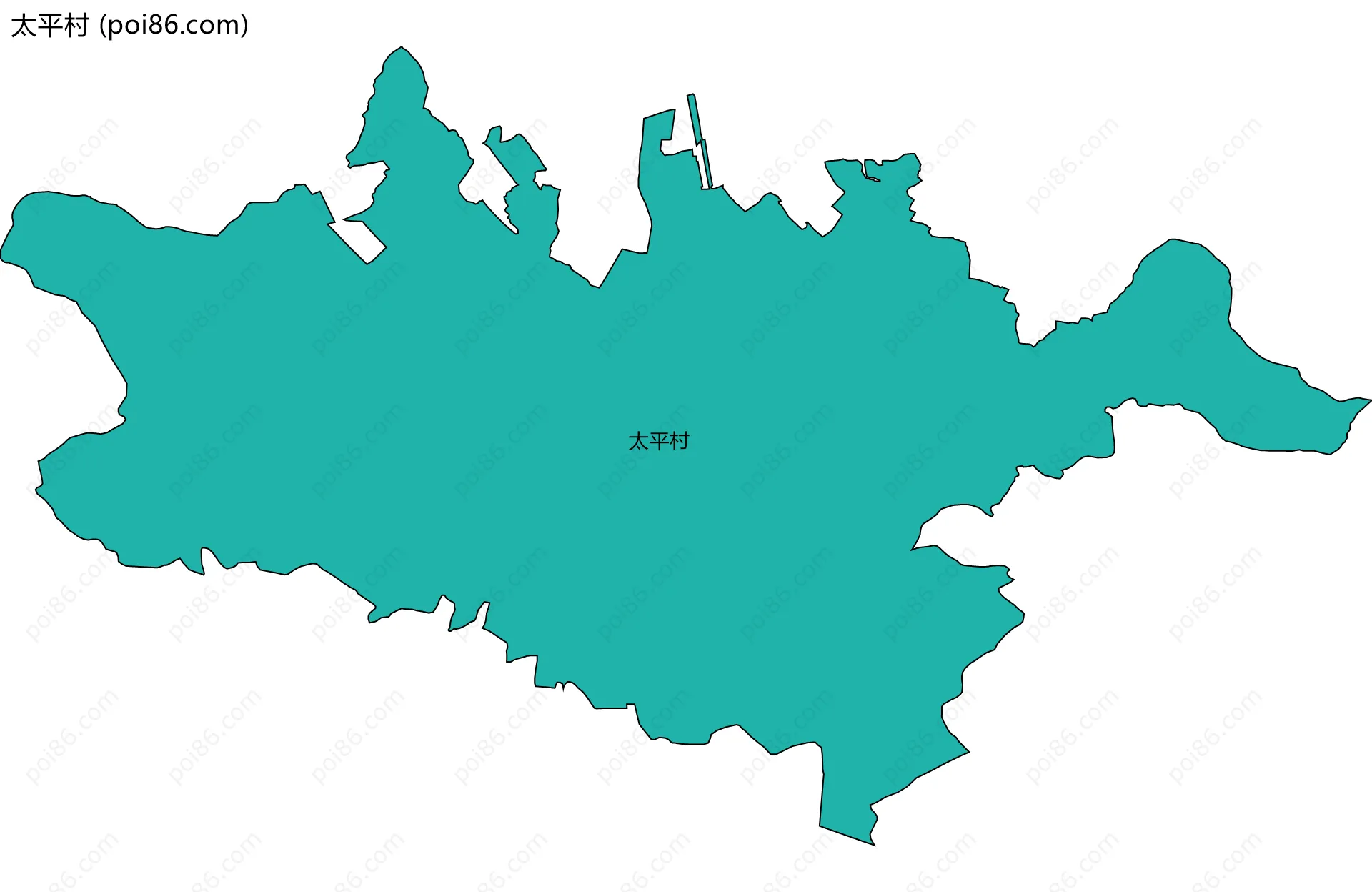 太平村边界地图