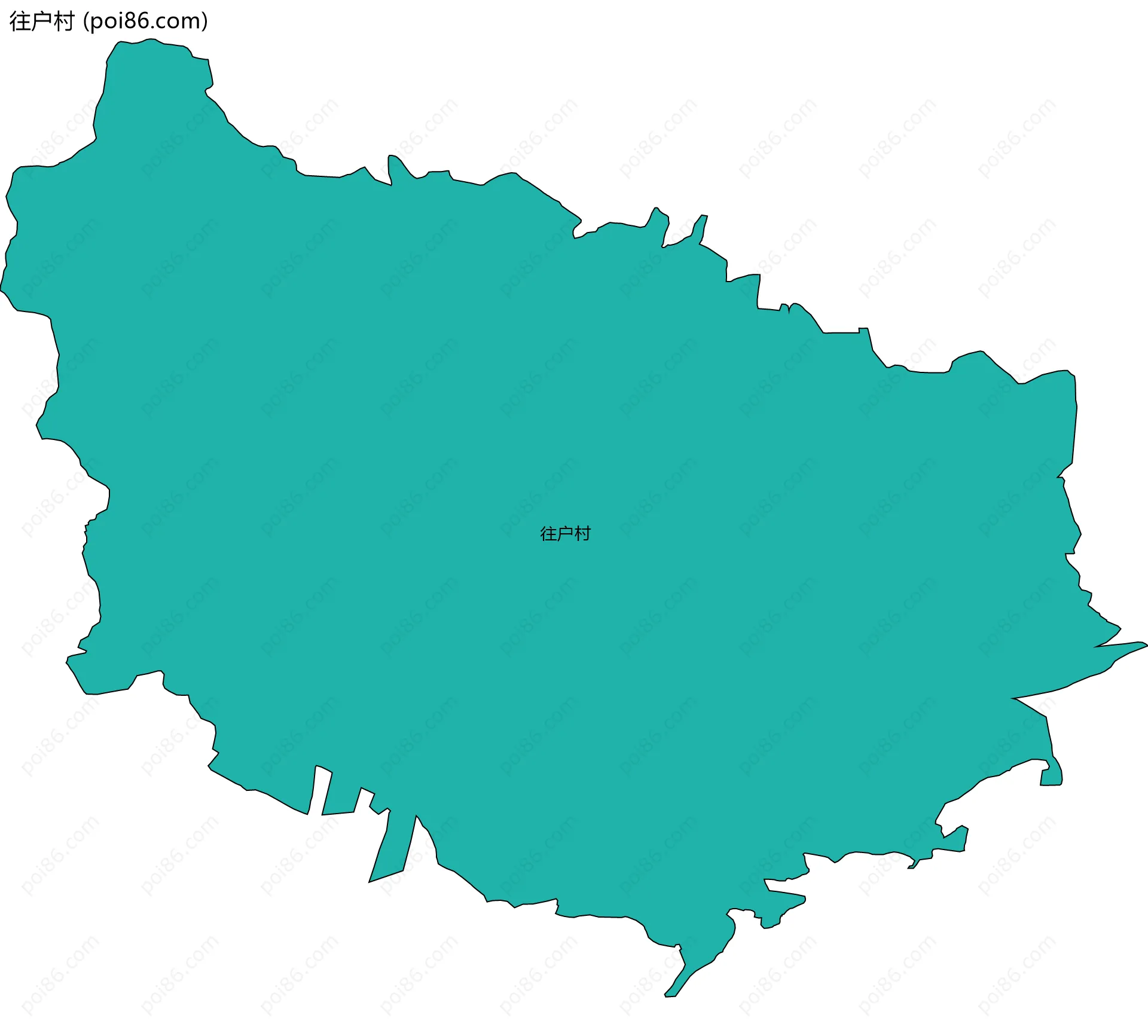 往户村边界地图