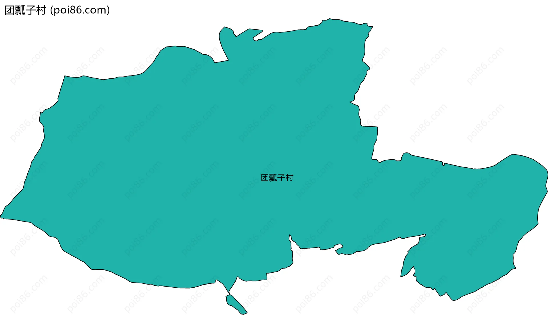 团瓢子村边界地图