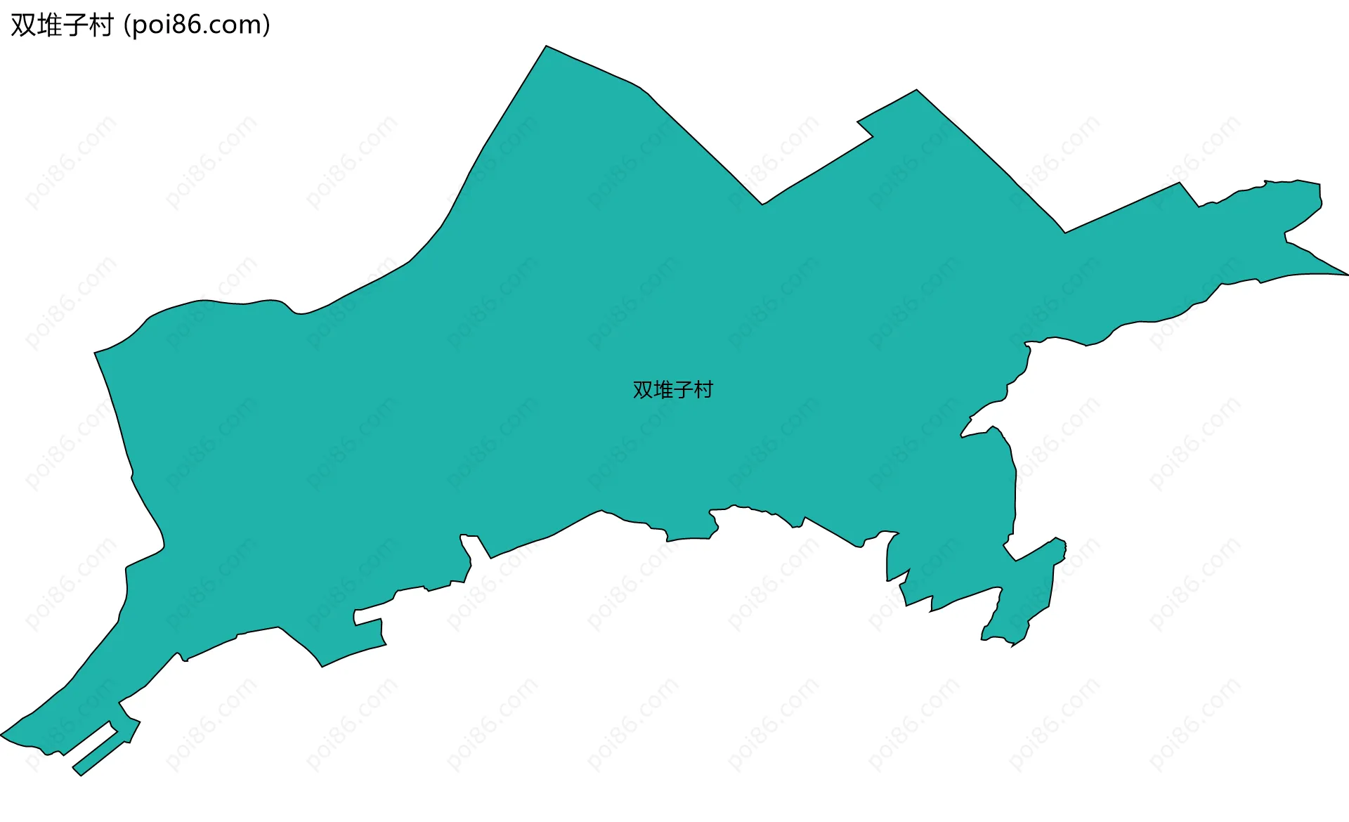 双堆子村边界地图