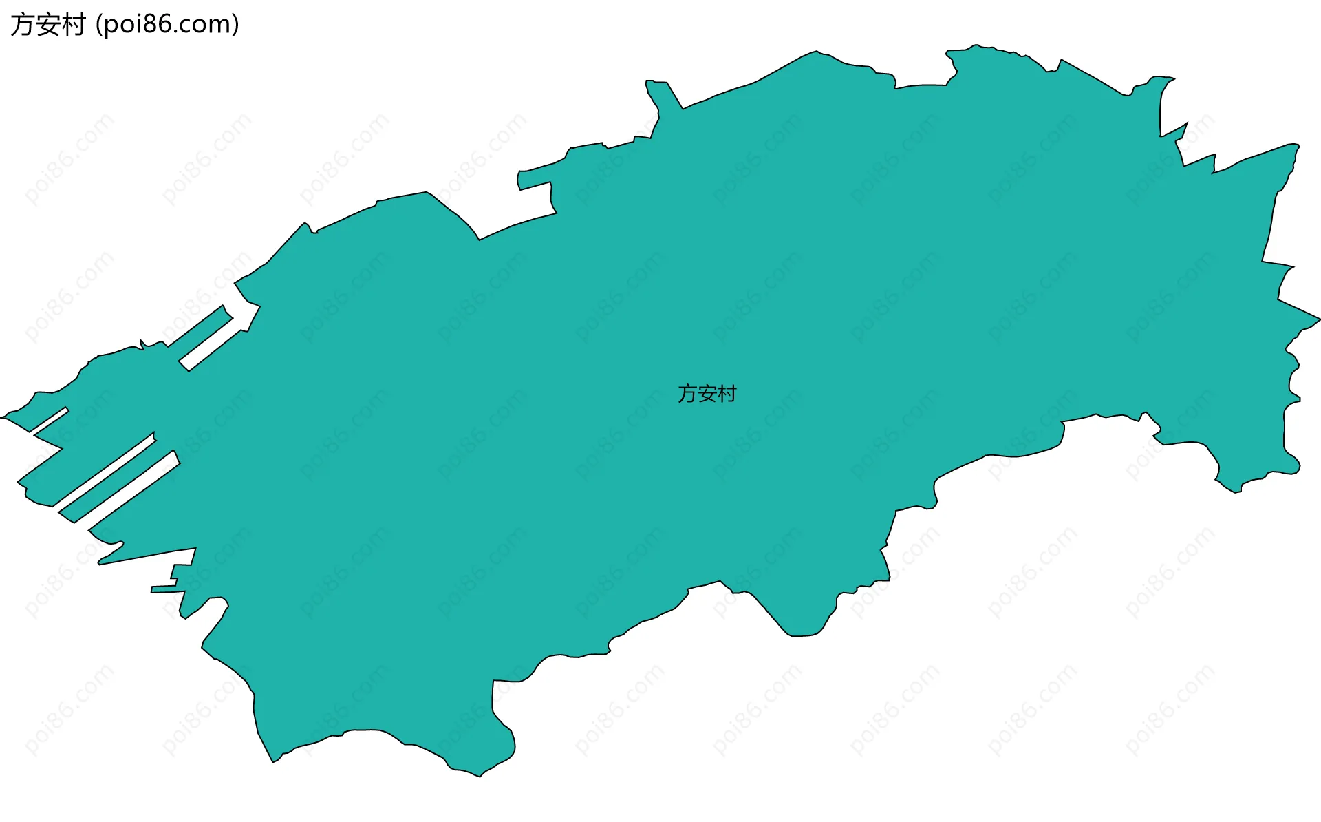 方安村边界地图