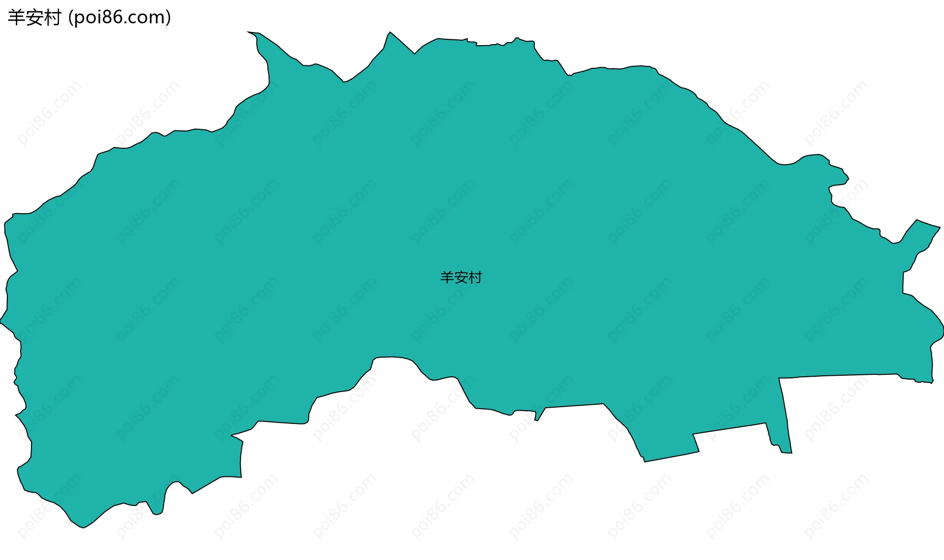 羊安村边界地图