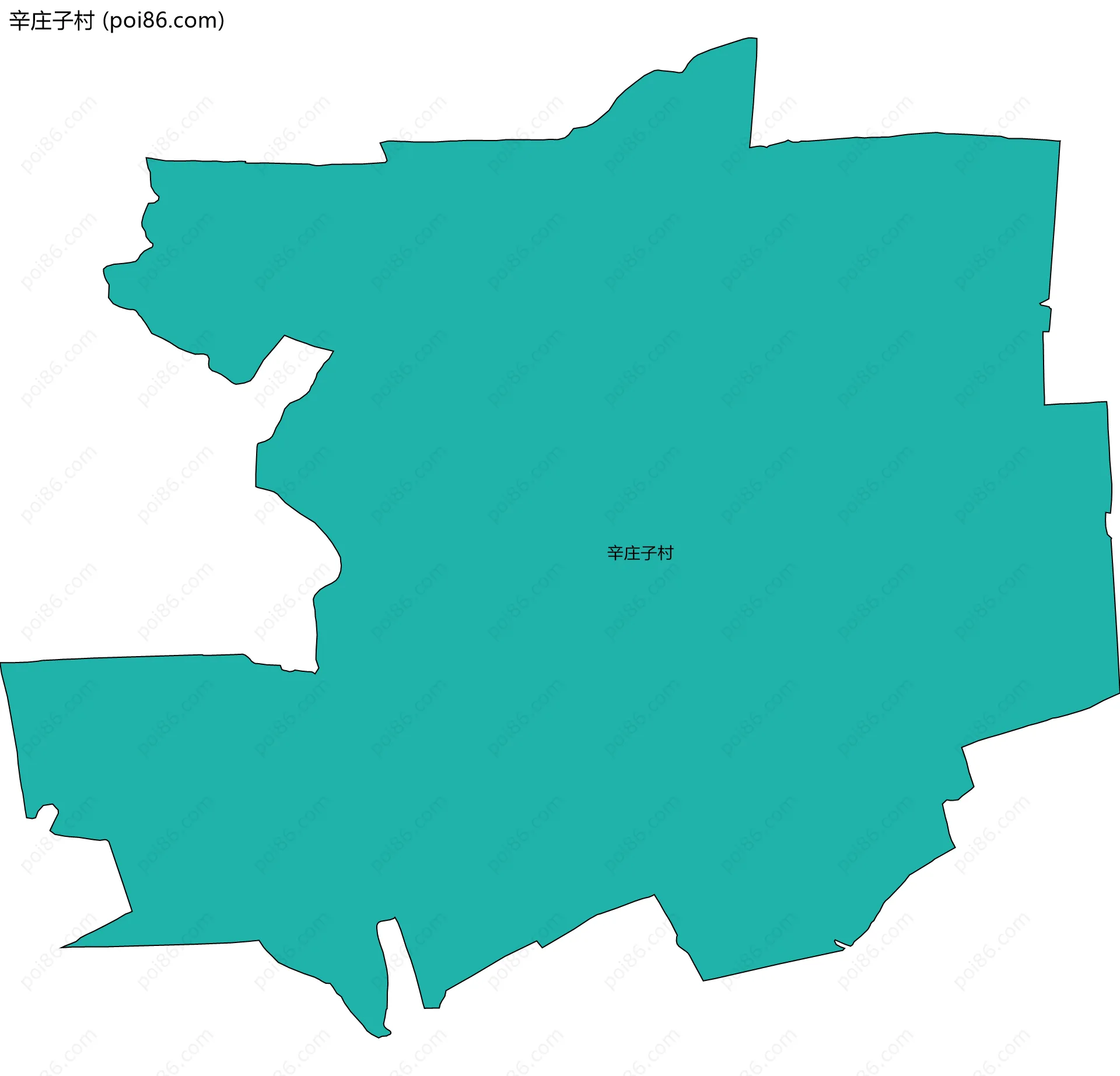 辛庄子村边界地图
